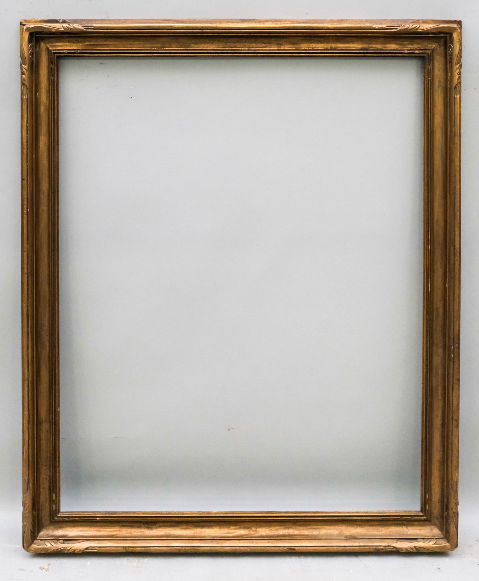 Newcomb Macklin Gilt Frame 28" x 36": Newcomb Macklin, ca. 1920, carved and gilded. Overall 34" x 41 3/4", Rabbet 28" x 36", Molding 3".