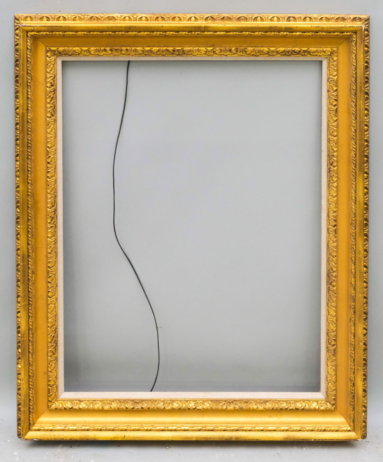 Custom Giltwood Salvator Rosa Frame 21" x 28": American, 20th century, in the Italian taste. Overall 28 1/4" x 35 1/4", Rabbet 21" x 28", Molding 3 3/4".