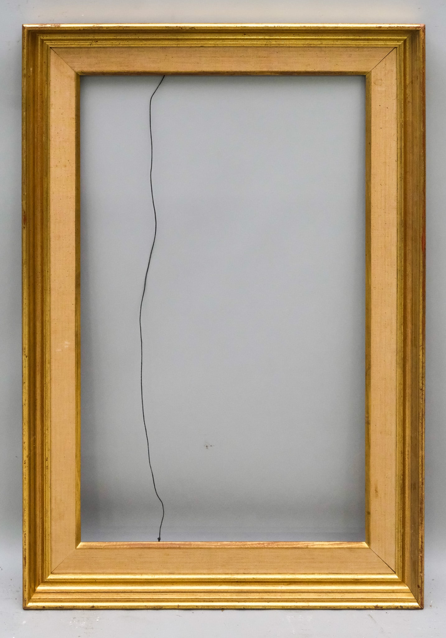 Custom Giltwood Frame 18" x 30": American, 20th century. Overall 23 3/4" x 35 3/4", Rabbet 18" x 30", Molding 3 1/4".