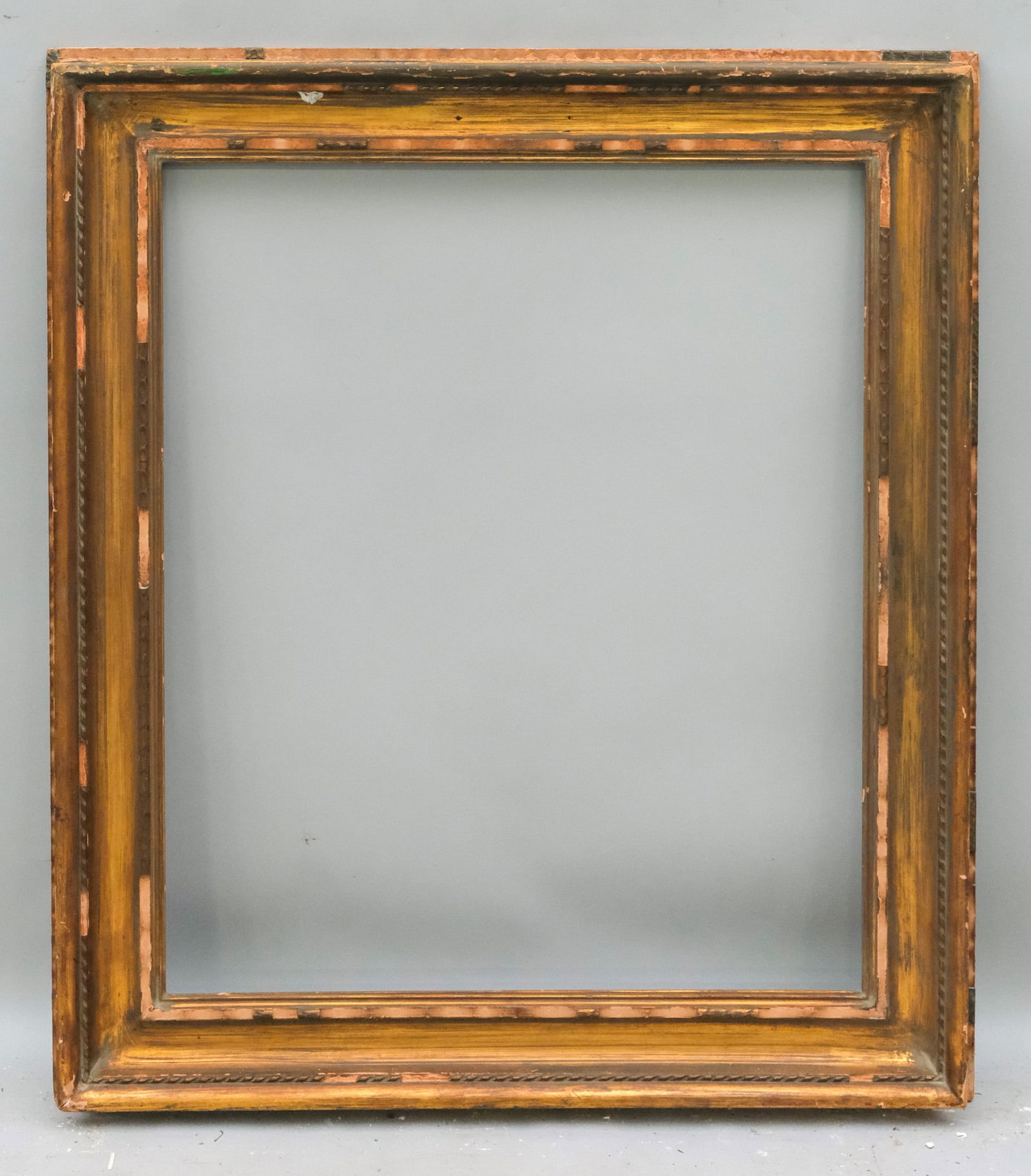 Newcomb Macklin Gilt Frame 25" x 30": Newcomb Macklin, ca. 1920, in the Salvator Rosa style, in a great standard size. Overall 32" x 37 1/4", Rabbet 25" x 30", Molding 4".