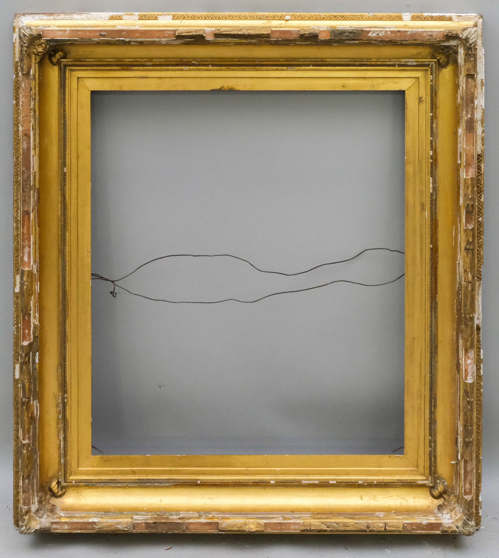 Hudson River School Gilt Frame 22" x 26 1/2": American, ca. 1860. Overall 32 1/4" x 36 1/4", Rabbet 22" x 26 1/2", Molding 5 1/2".
