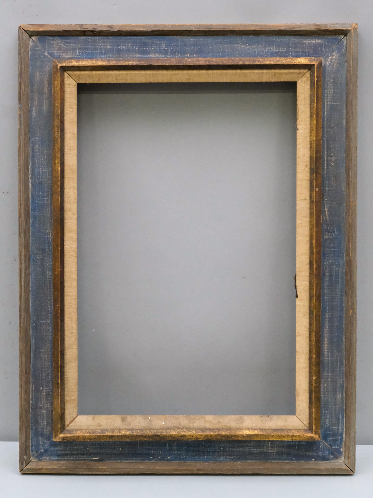 American Modernist Frame 16" x 24": American, ca. 1940. Overall 24" x 32", Rabbet 16" x 24", Molding 4 1/4".