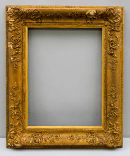 American Thomas Cole Gilt Frame 18" x 23": American, ca. 1840. Overall 27 1/4" x 32 3/4", Rabbet 18" x 23", Molding 5".