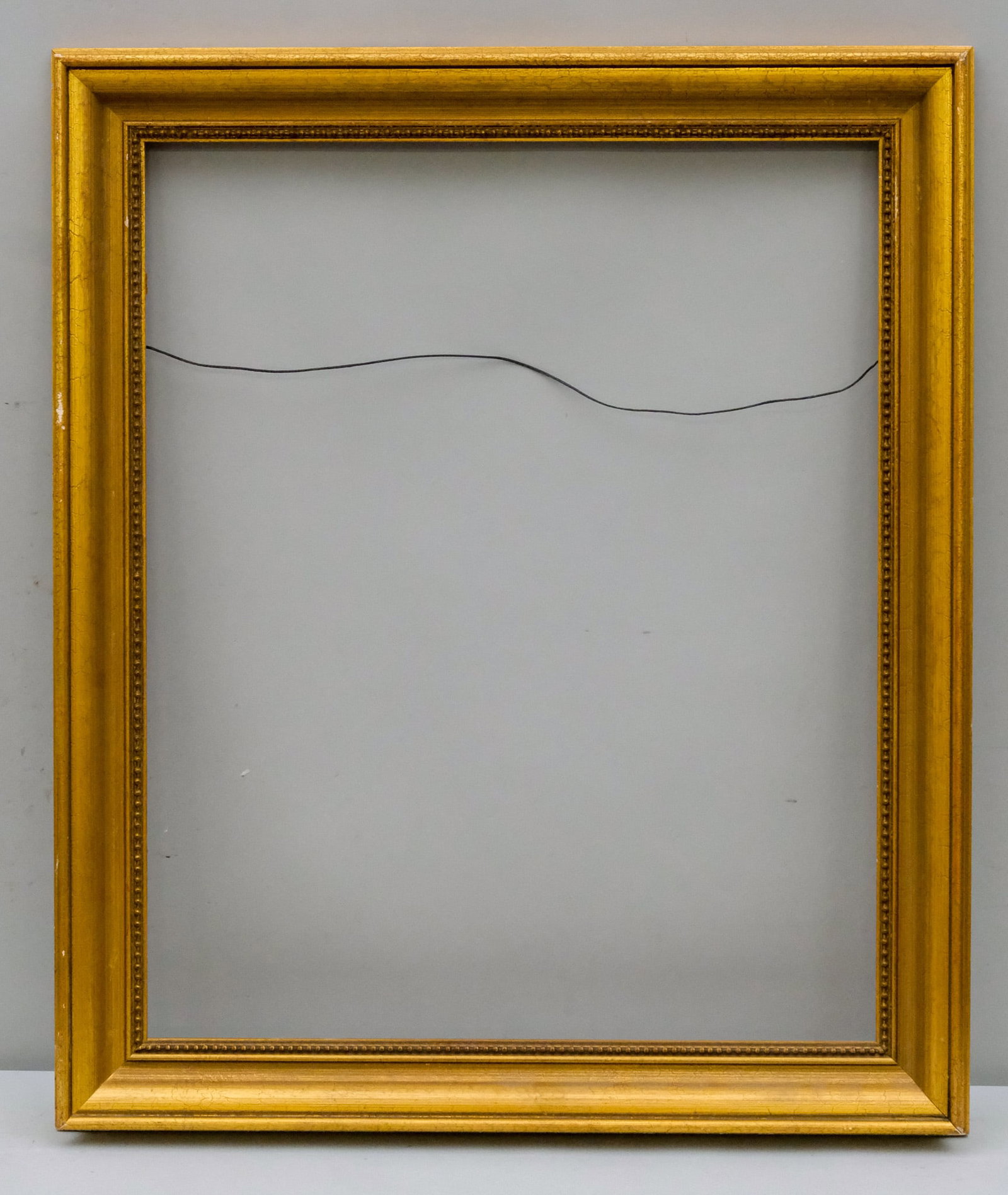 Custom Giltwood Frame 20 1/2" x 25": American, 20th century. Overall 25" x 29 3/4", Rabbet 20 1/2" x 25", Molding 2 1/2".