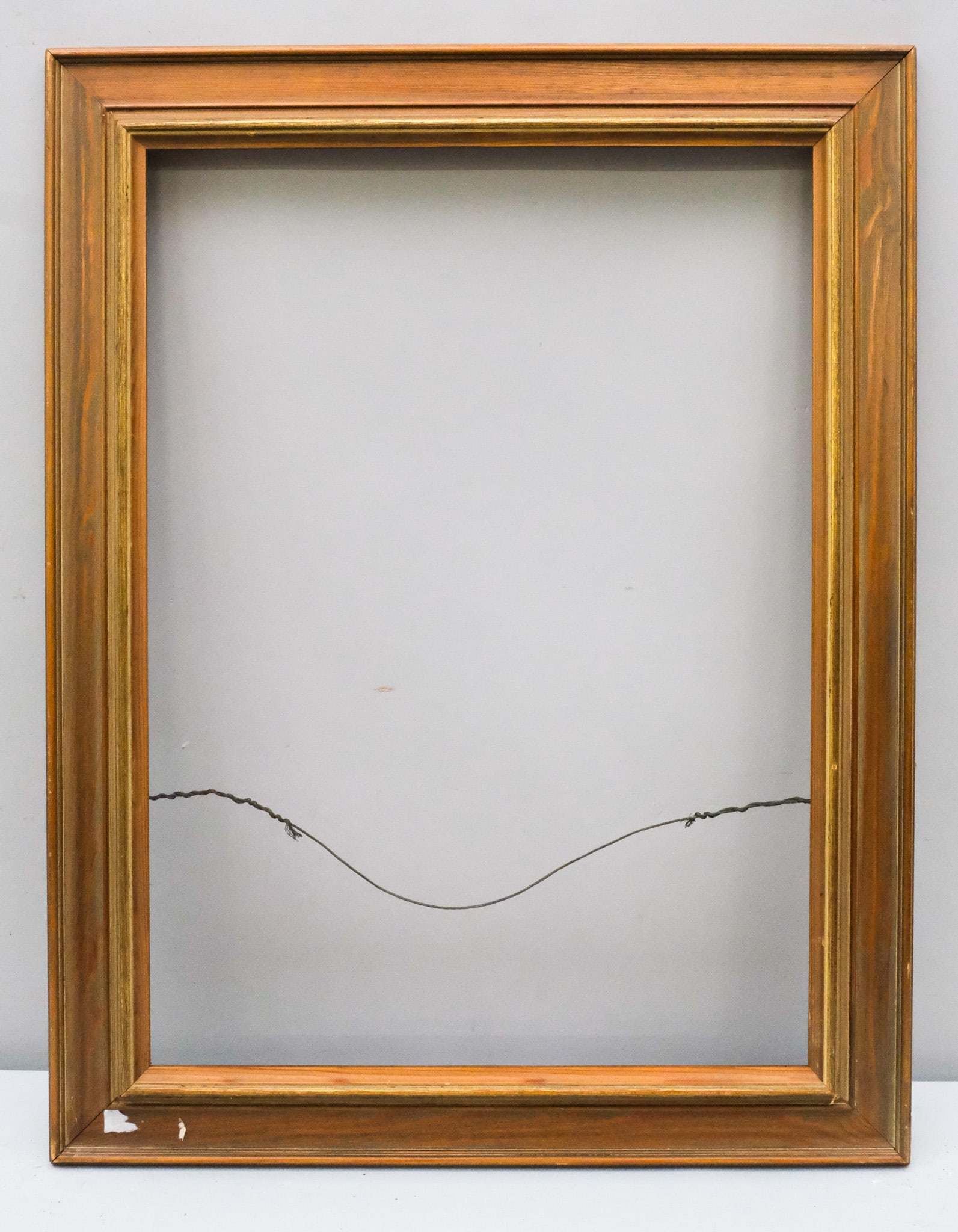 American Modernist Frame 16" x 22": American, ca. 1950. Overall 20 1/2" x 26 1/2", Rabbet 16" x 22", Molding 2 1/2".