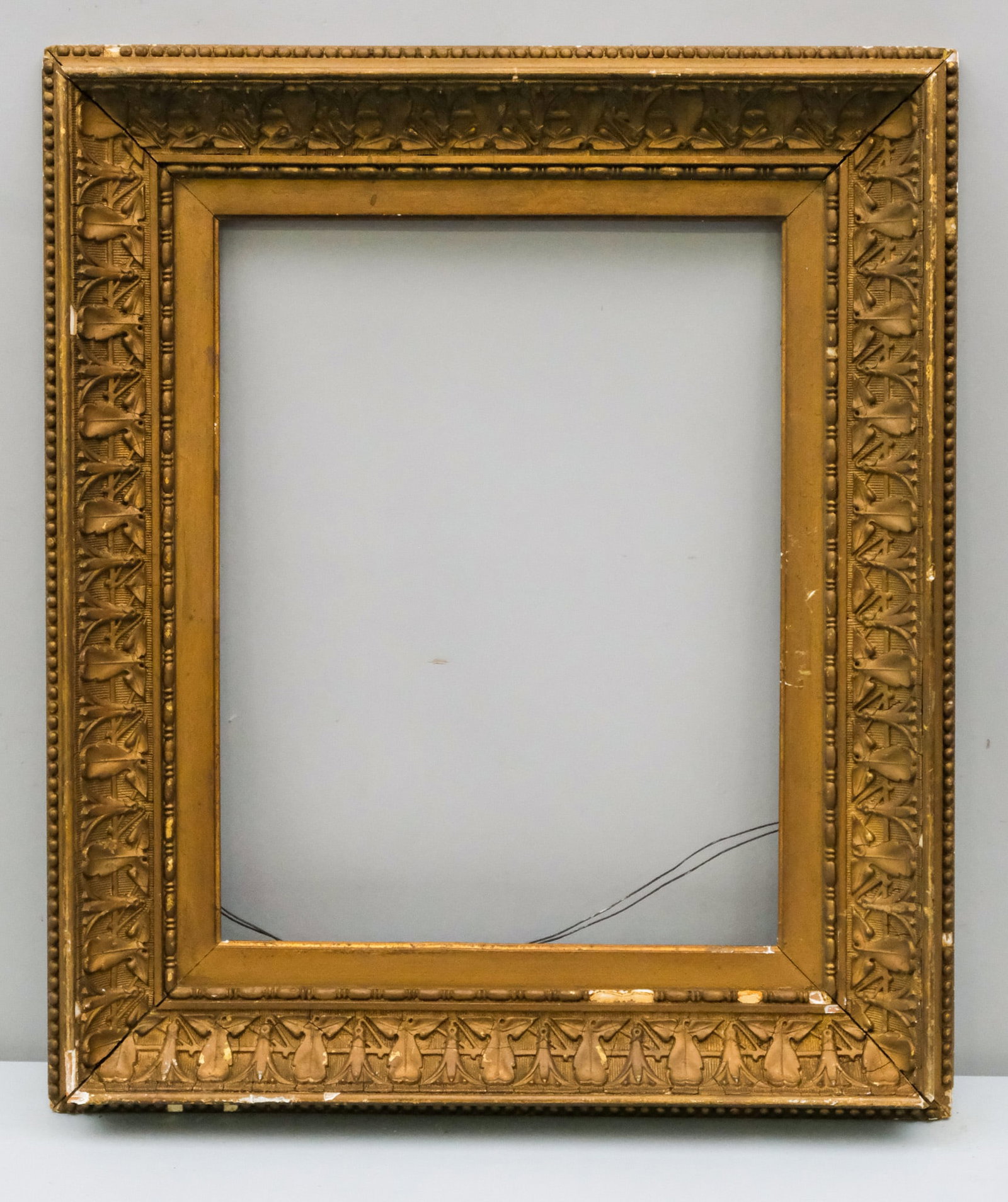 American Barbizon Gilt Frame 14" x 18": American, ca. 1880. Overall 21 3/4" x 25 1/2", Rabbet 14" x 18", Molding 4 1/4".