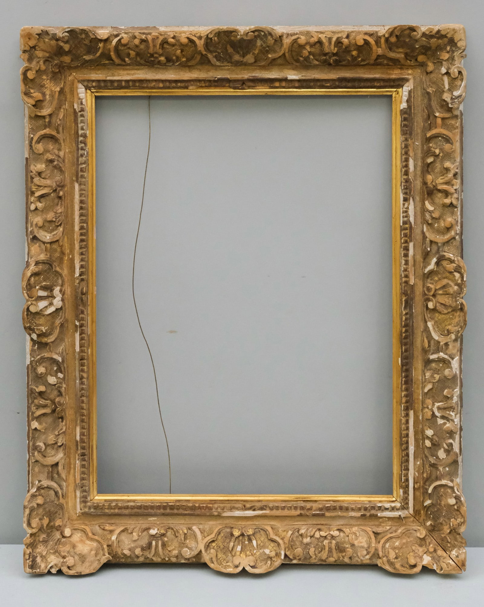 Louis XVI Montparnasse Frame 14 1/2" x 19 1/2": French, ca. 1930. Overall 20 1/4" x 25", Rabbet 14 1/2" x 19 1/2", Molding 3 1/4".