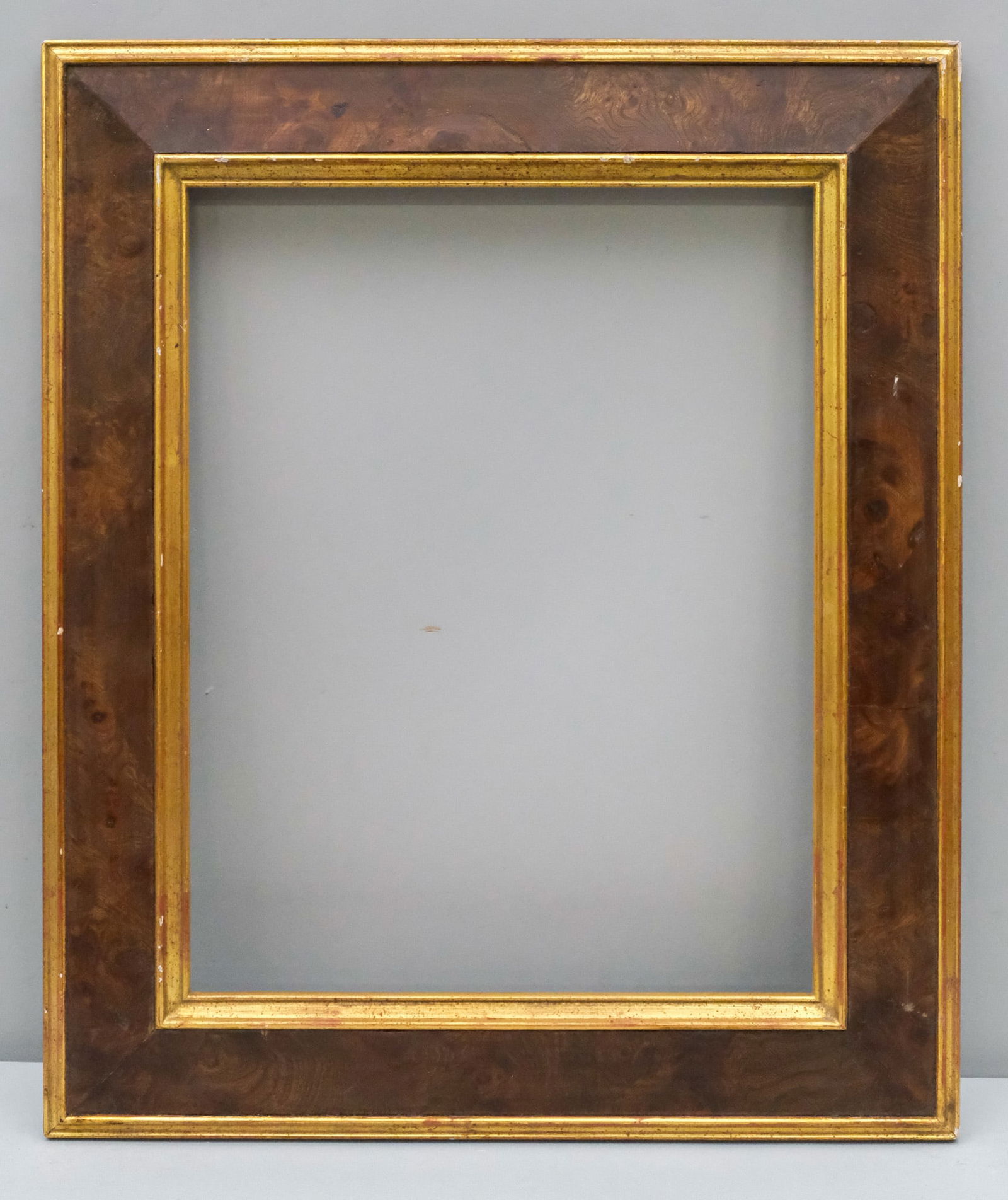 Custom Burl and Giltwood Frame 14" x 18" (1 of 4)