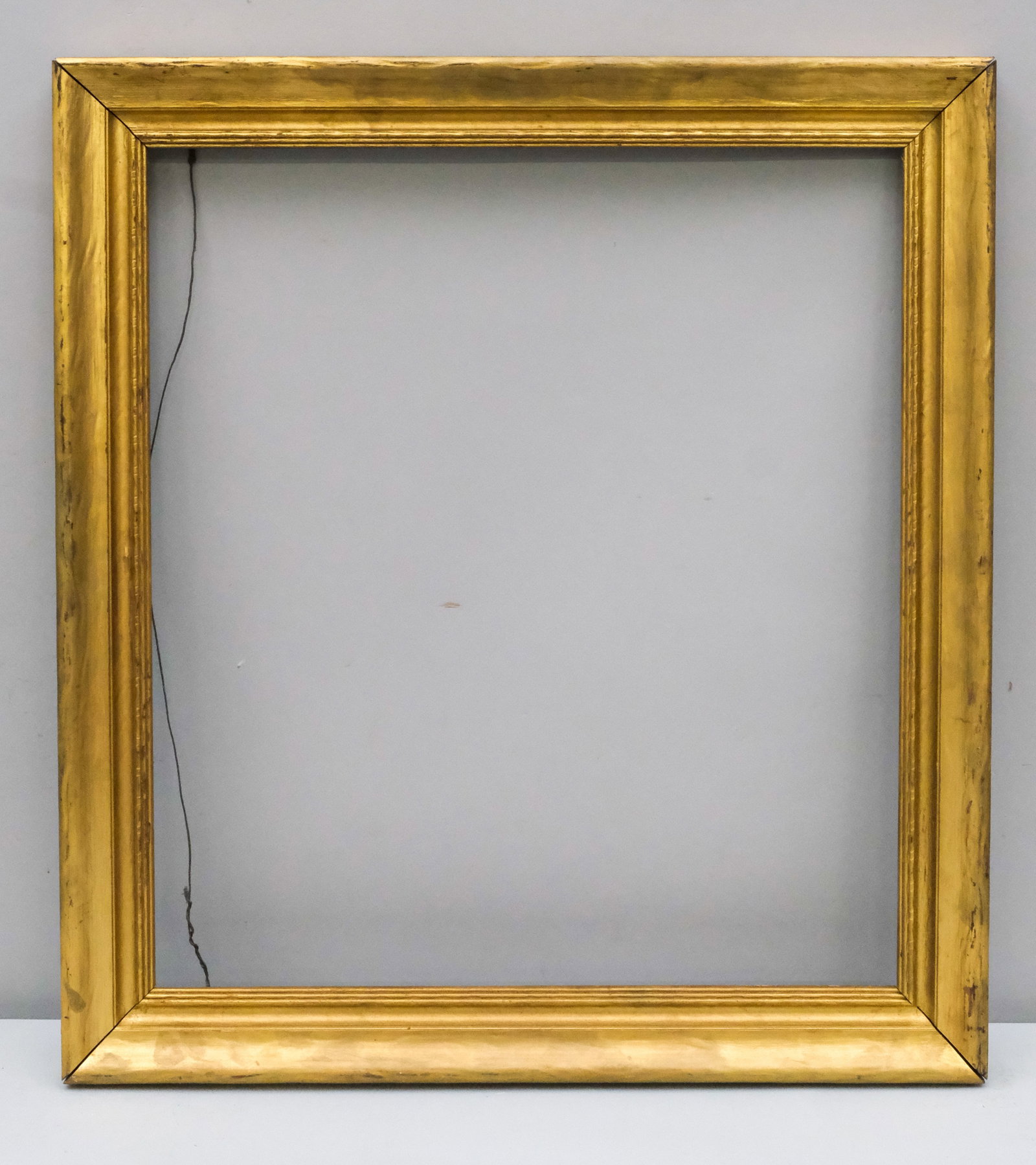 American Arts & Crafts Gilt Frame 18" x 20": American, ca. 1930. Overall 21 1/2" x 23 1/2", Rabbet 18" x 20", Molding 2".