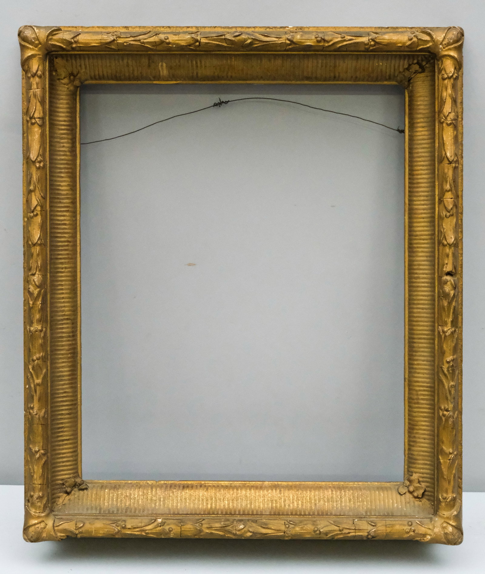 Hudson River School Gilt Frame 15" x 18": American, ca. 1870, having fluted ogee. Overall 18 1/2" x 21 1/2", Rabbet 15" x 18", Molding 2 1/2".