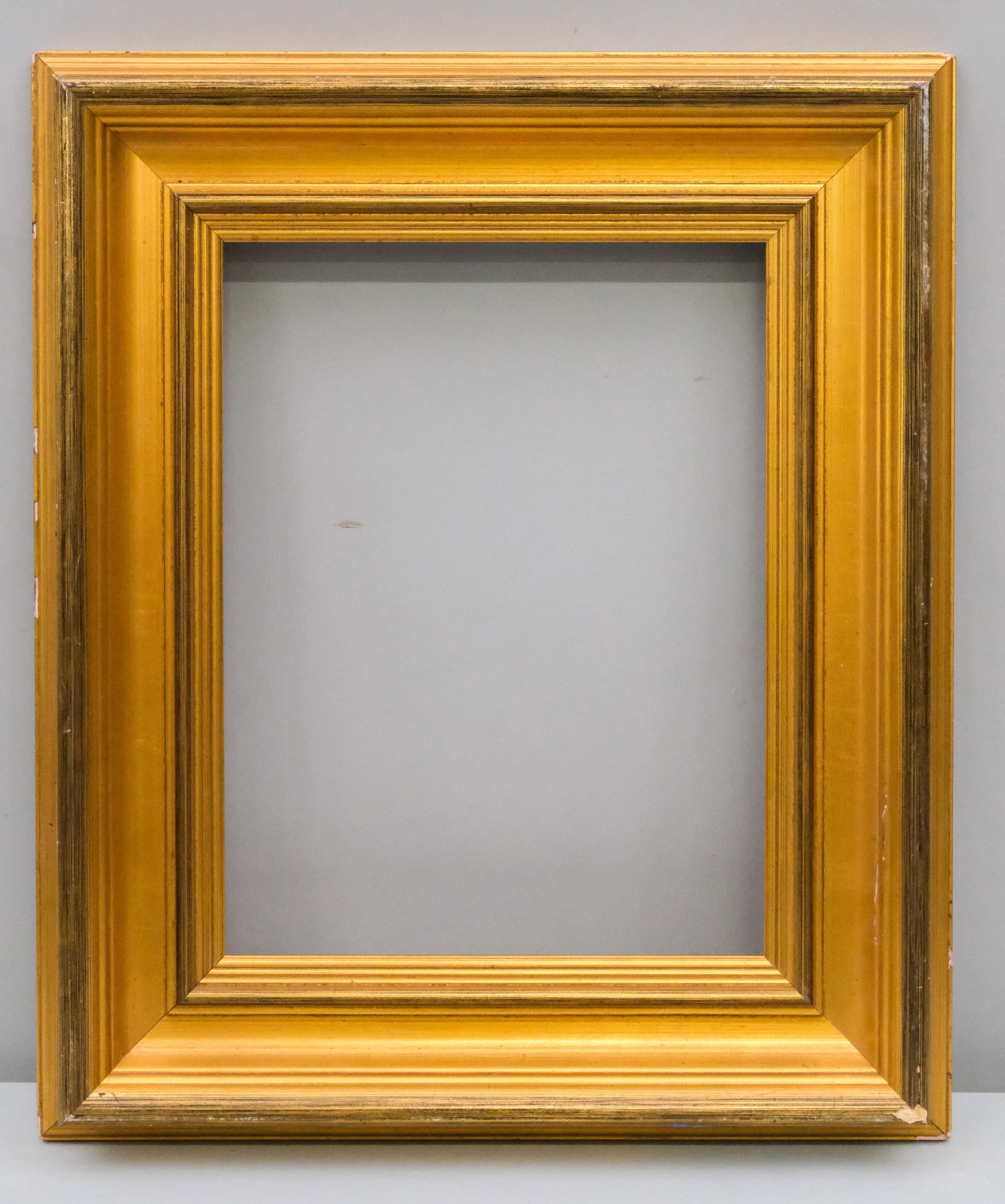 Custom Giltwood Frame 10" x 13": American, 20th century. Overall 16" x 19", Rabbet 10" x 13", Molding 3 1/4".