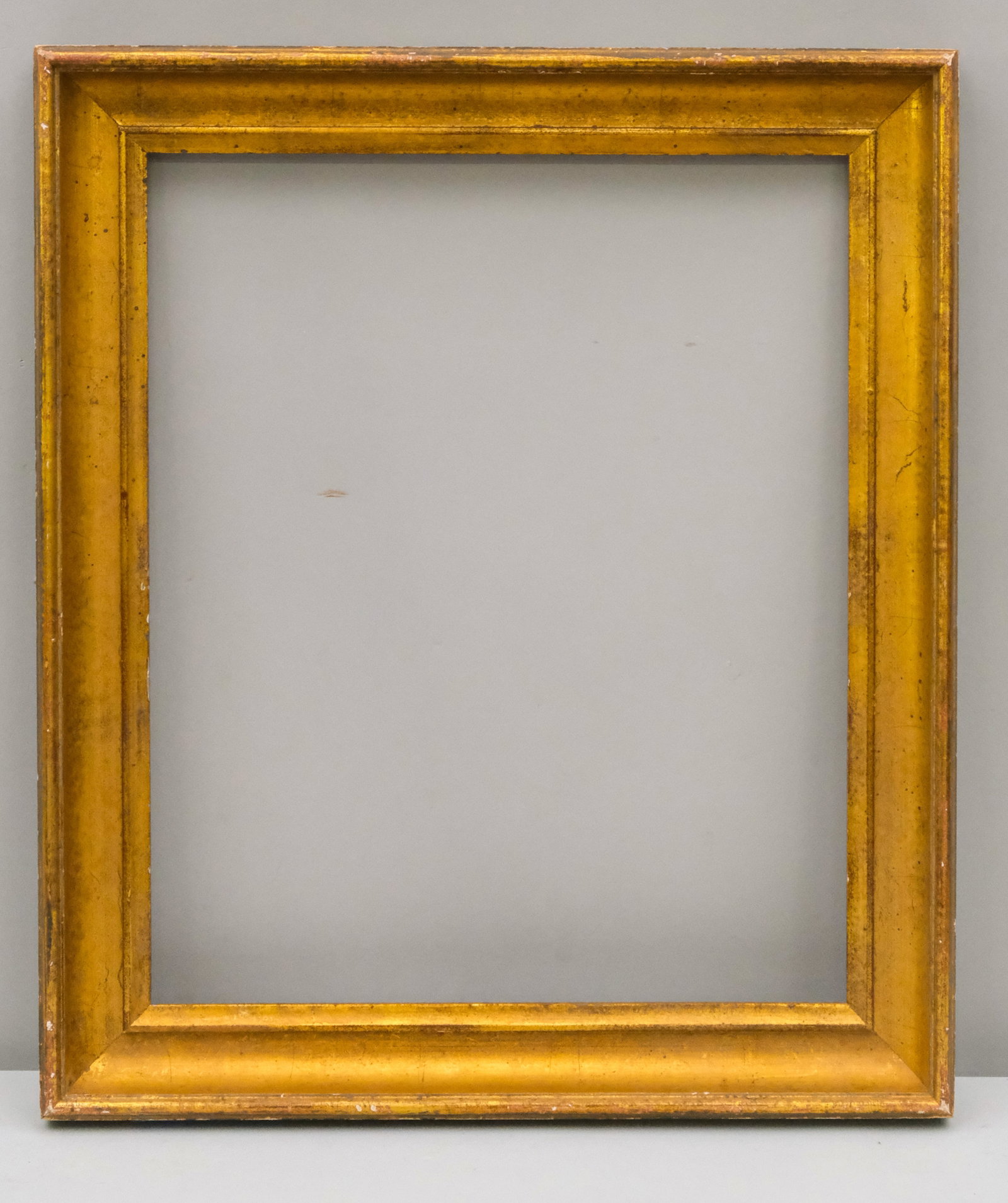 Custom Giltwood Frame 12 1/4" x 15": American, 20th century. Overall 15 1/2" x 18 1/4", Rabbet 12 1/4" x 15", Molding 2".