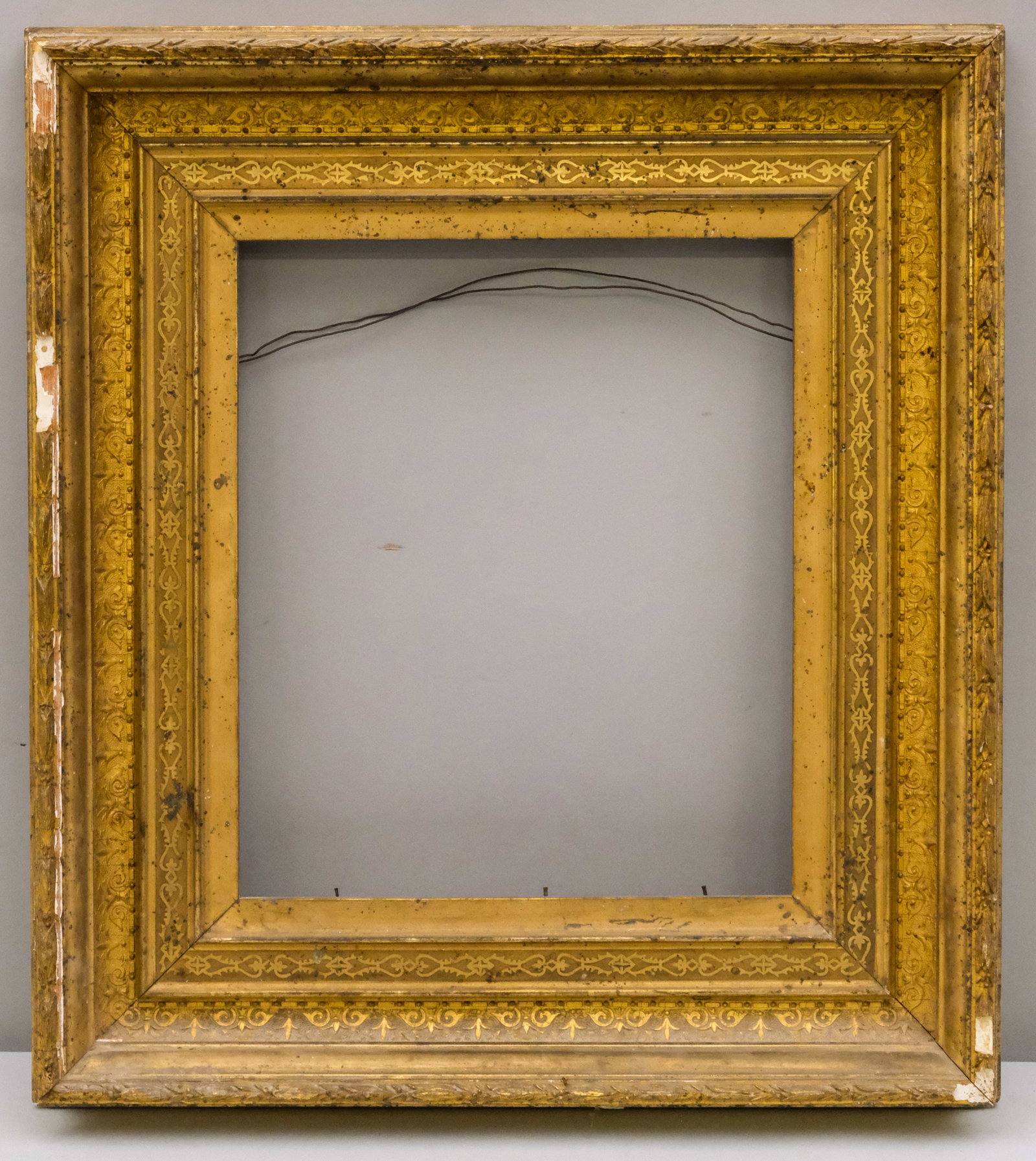 Hudson River School Gilt Frame 11" x 13": American, ca. 1870. Overall 18 3/4" x 20 3/4", Rabbet 11" x 13", Molding 4".
