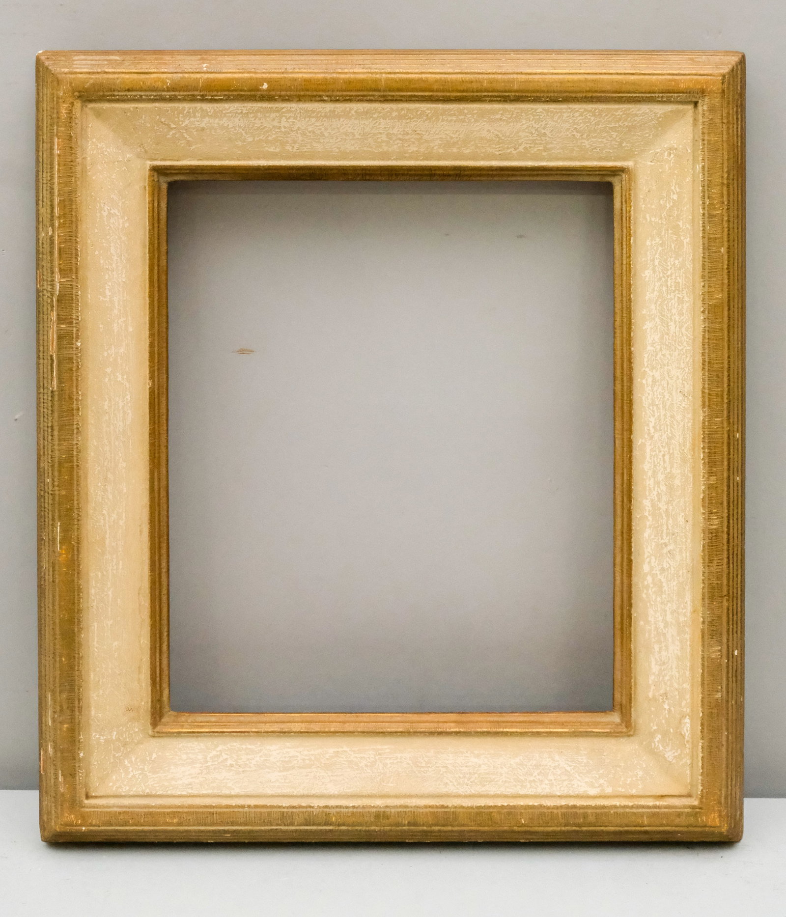 American Arts & Crafts Gilt Frame 10" x 12": American, ca. 1930, likely by Royal Art, in a great standard size. Overall 15 1/2" x 17 1/2", Rabbet 10" x 12", Molding 3".