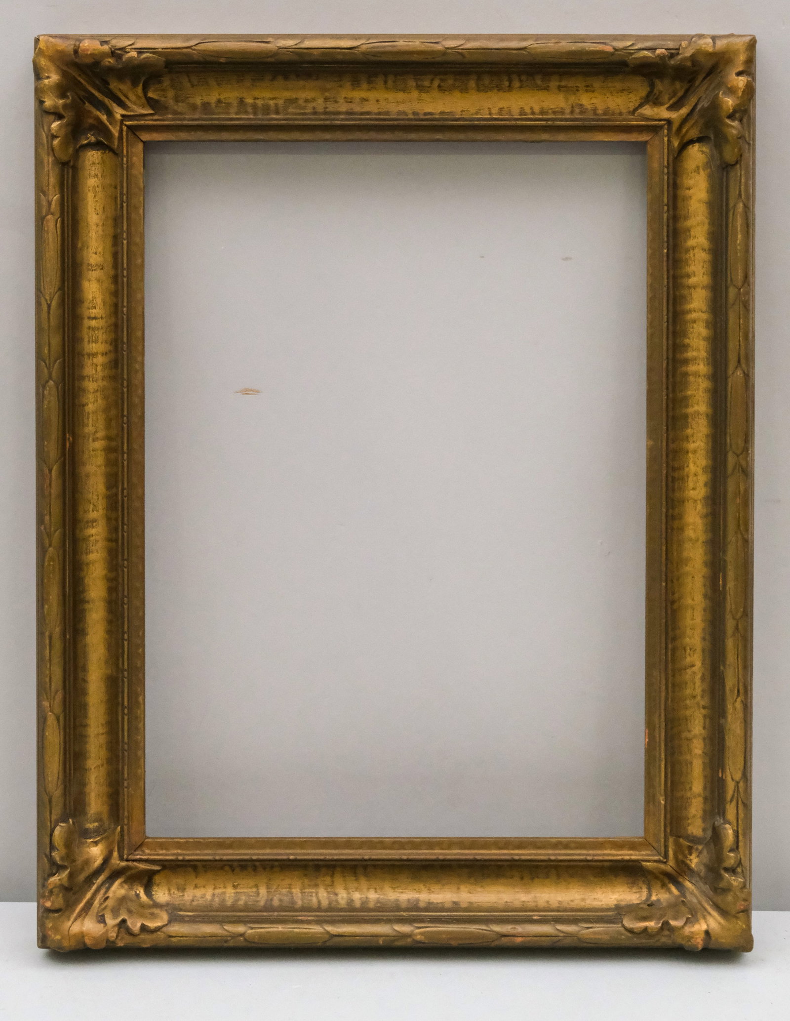 American Arts & Crafts Gilt Frame 10" x 13 3/4": American, ca. 1930. Overall 13 1/2" x 17 1/2", Rabbet 10" x 13 3/4", Molding 2".