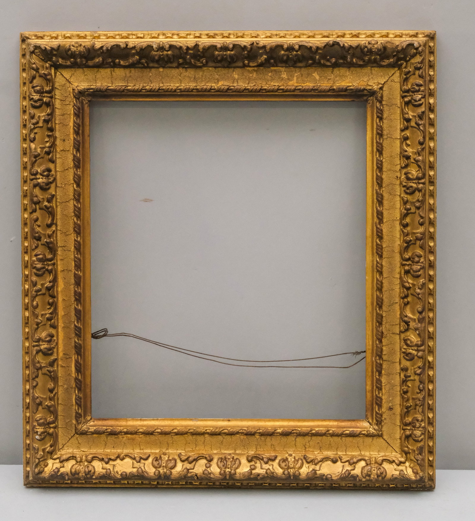 Arts & Crafts Gilt Frame 10 1/4" x 12": American, ca. 1910. Overall 15 1/4" x 17", Rabbet 10 1/4" x 12", Molding 2".