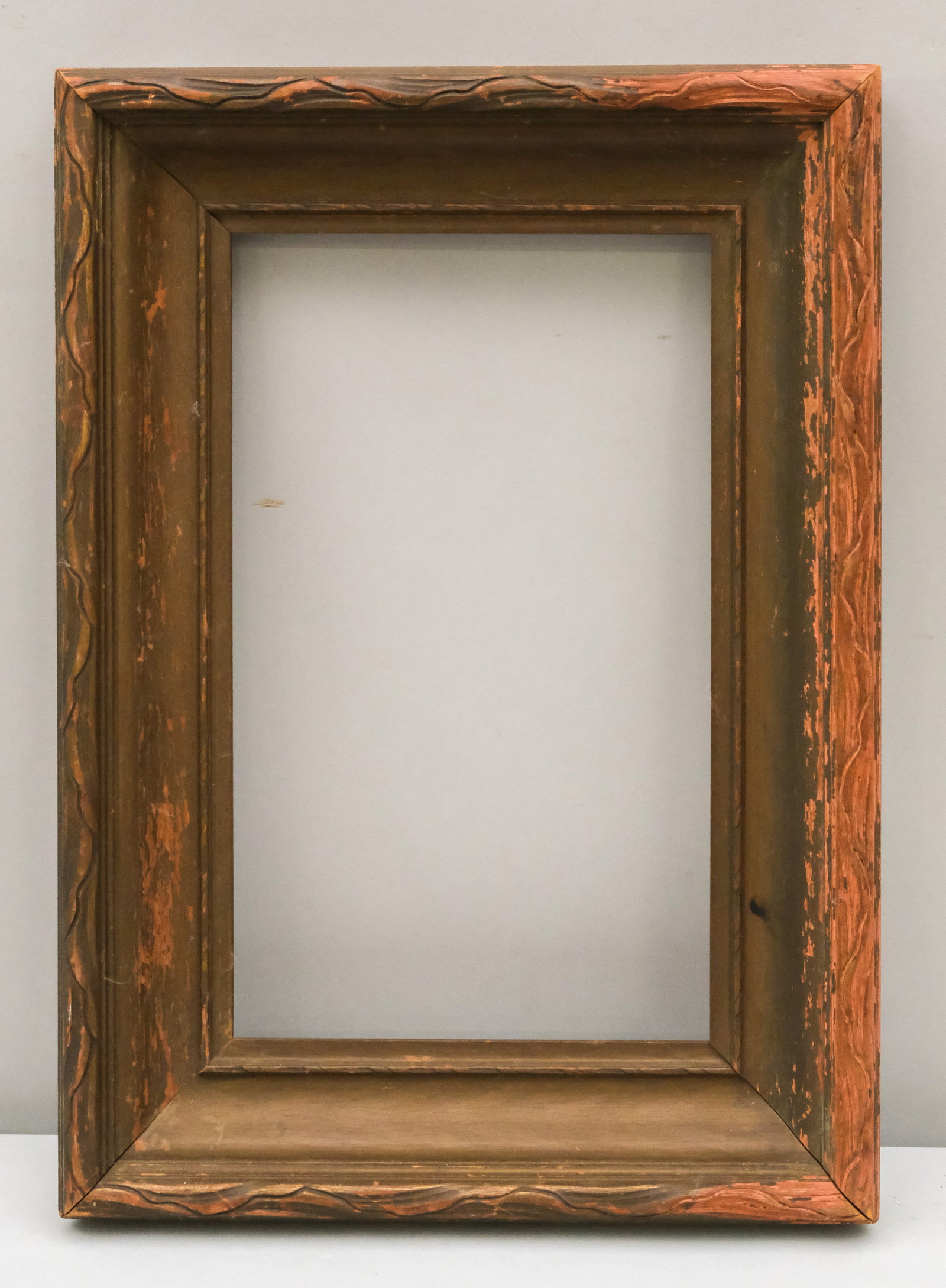 American Arts & Crafts Frame 7 1/2" x 12 3/4": American, ca. 1930. Overall 12 1/4" x 17 1/2", Rabbet 7 1/2" x 12 3/4", Molding 2 1/2".