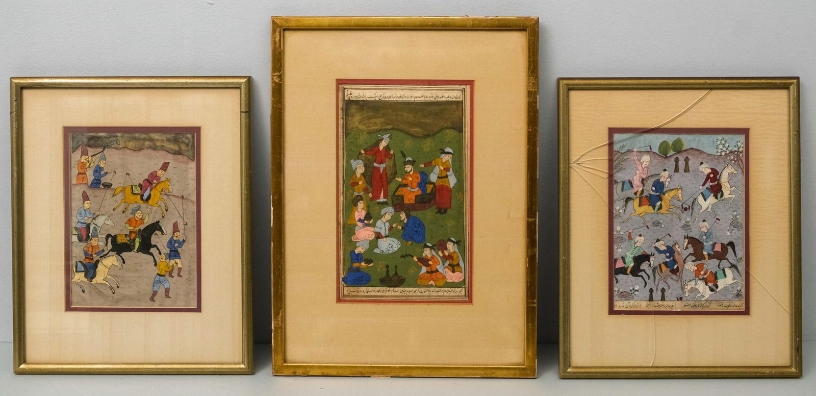 Group of Three Persian Miniatures (1 of 7)