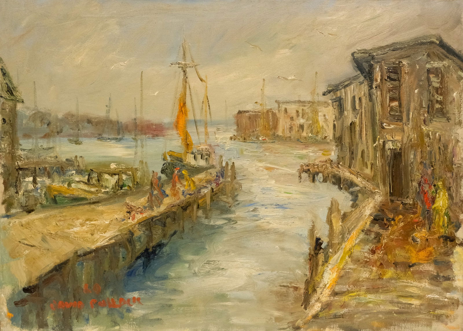 David Pallock, Harbor Scene (1 of 6)