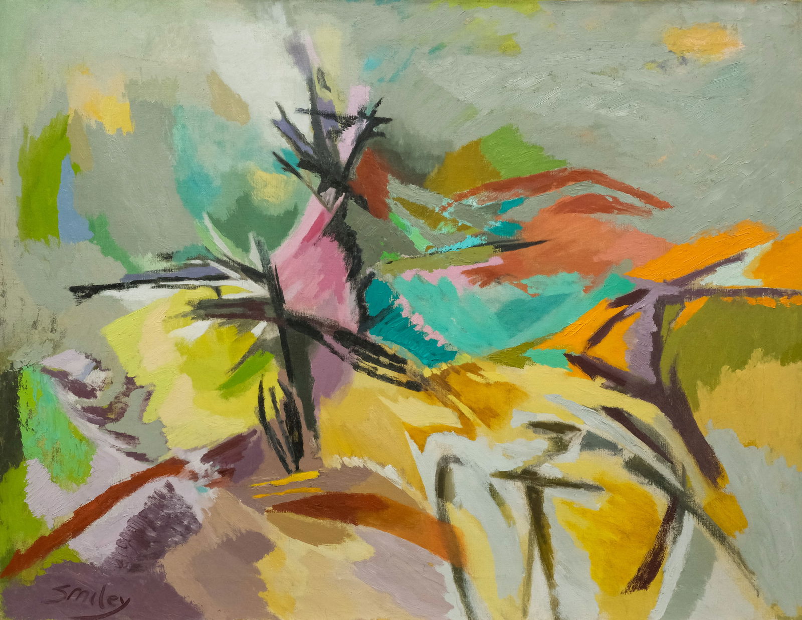 Lois Gross Smiley, Pastel Abstract (1 of 5)