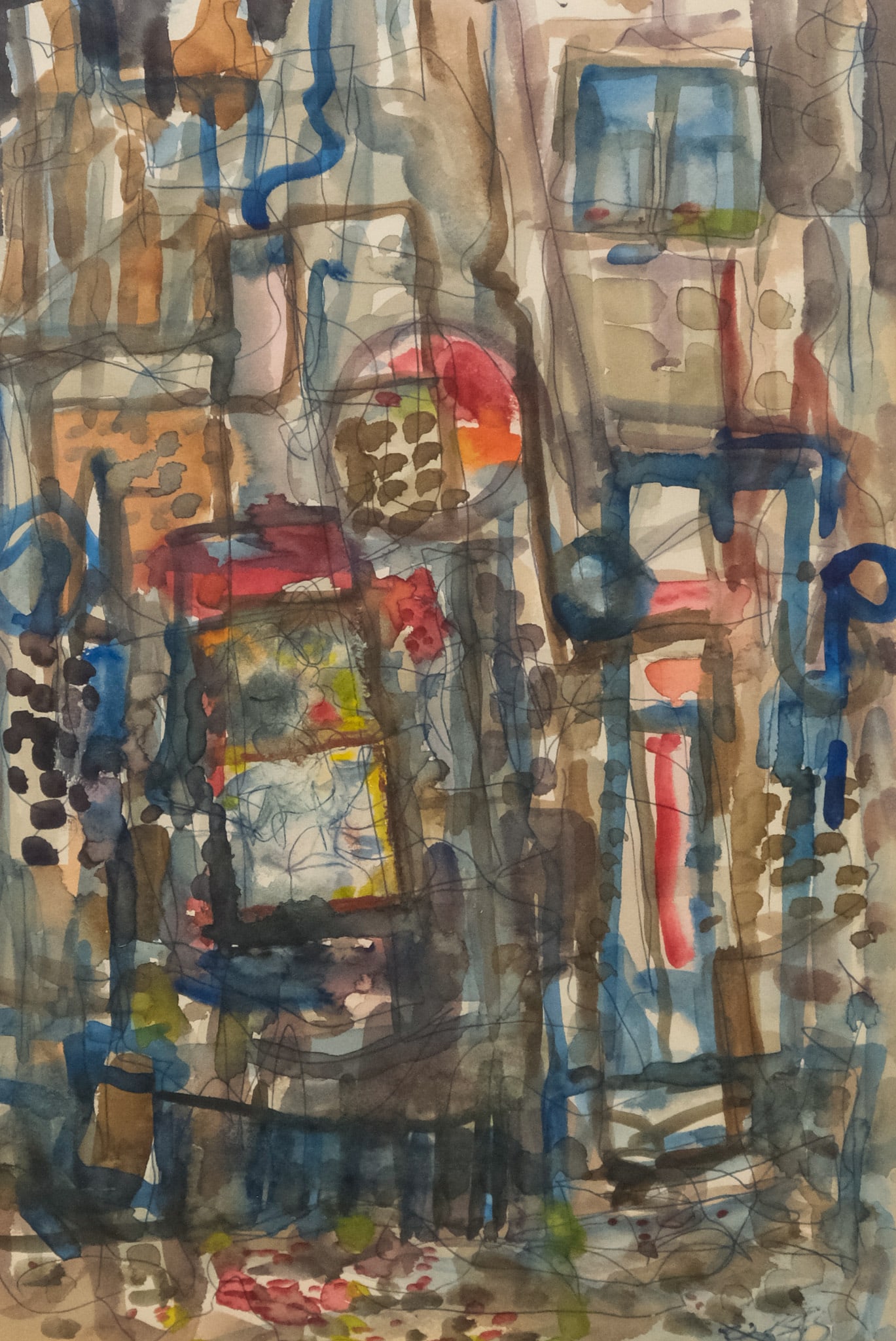 American School, Abstract Watercolor (1 of 6)