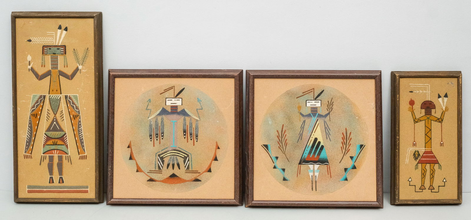 Group of Navajo Yei-Bi-Chai Sand Art (1 of 15)