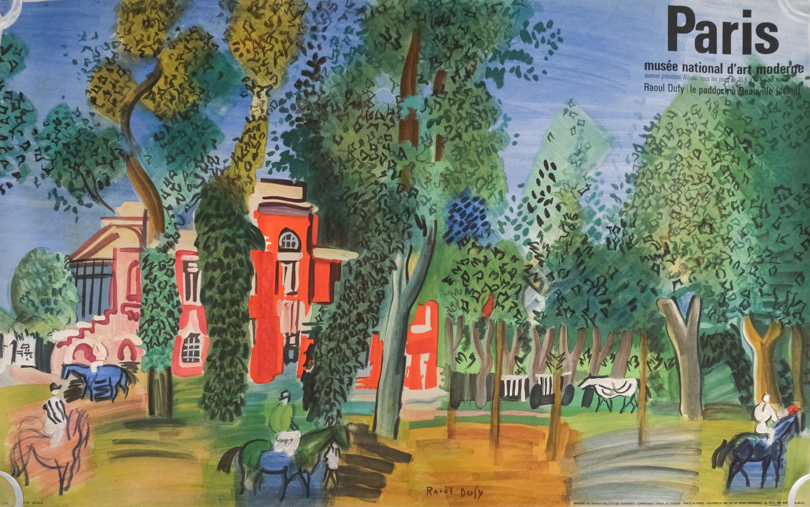 Raoul Dufy, "Le Paddock a Deauville" (1 of 4)
