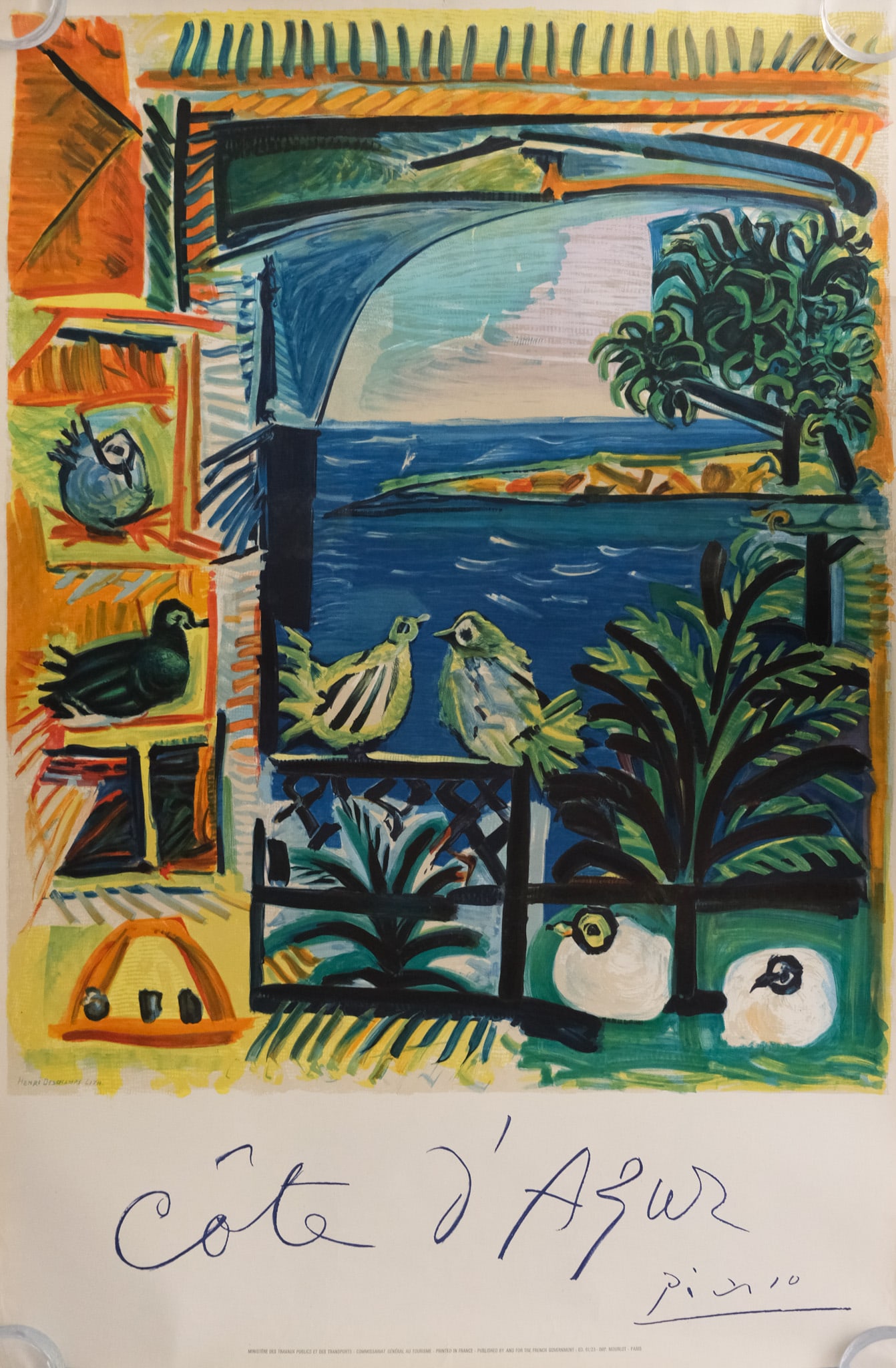 After Pablo Picasso, "Cote d'Azur" (1 of 3)