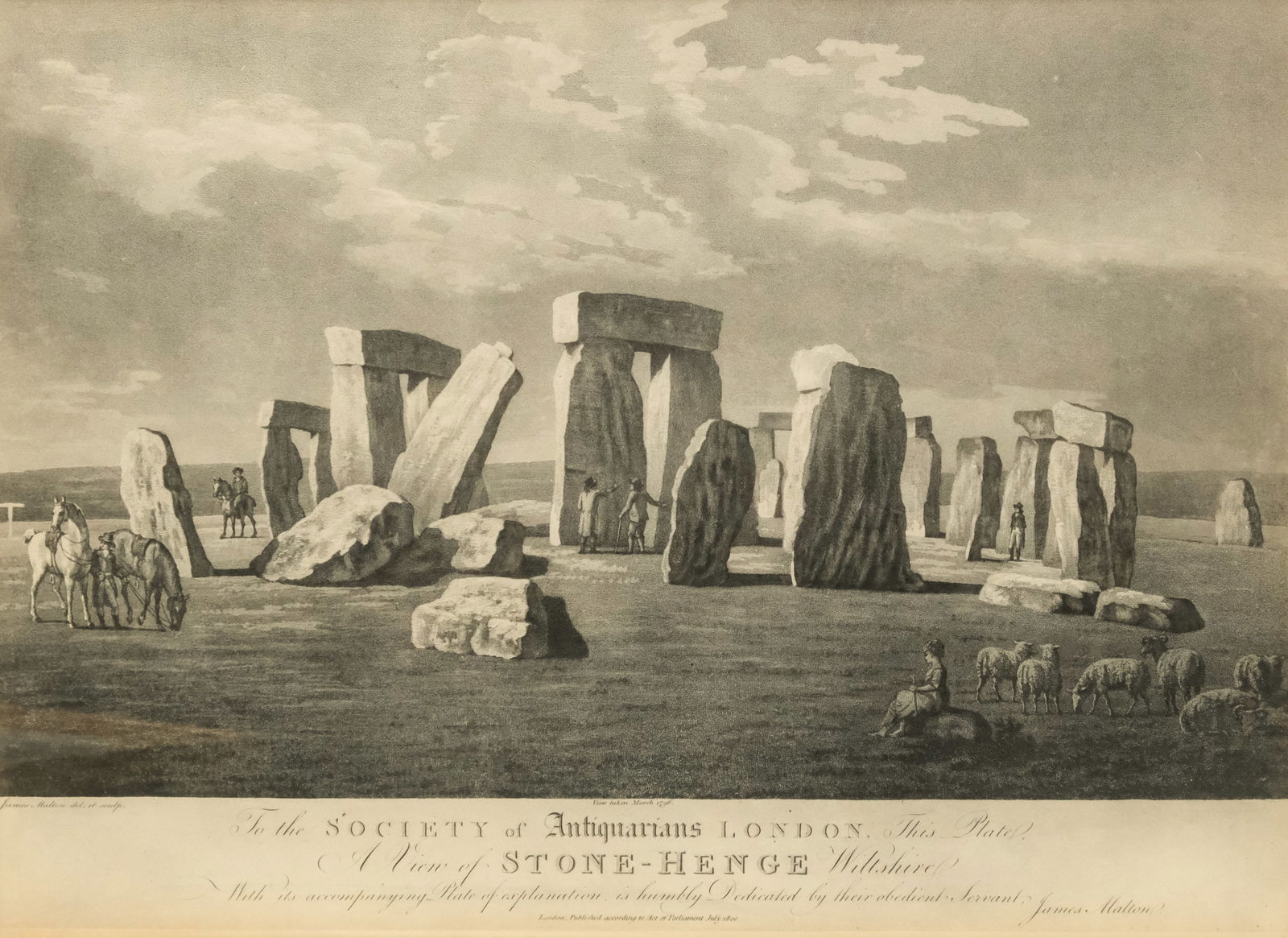 James Malton, "Stone-Henge" (1 of 5)