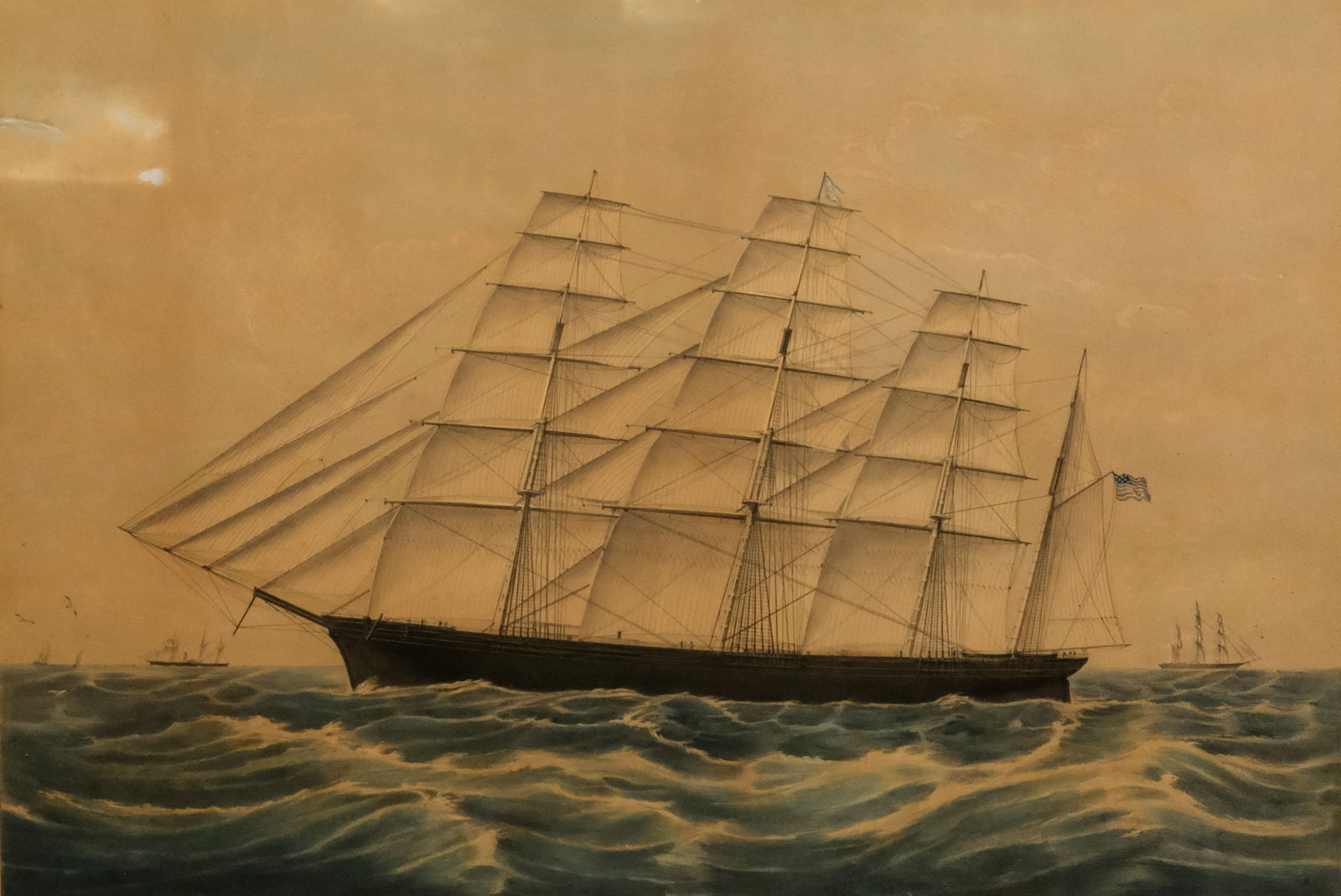 N. Currier, "Clipper Ship 'Great Republic'" (1 of 5)
