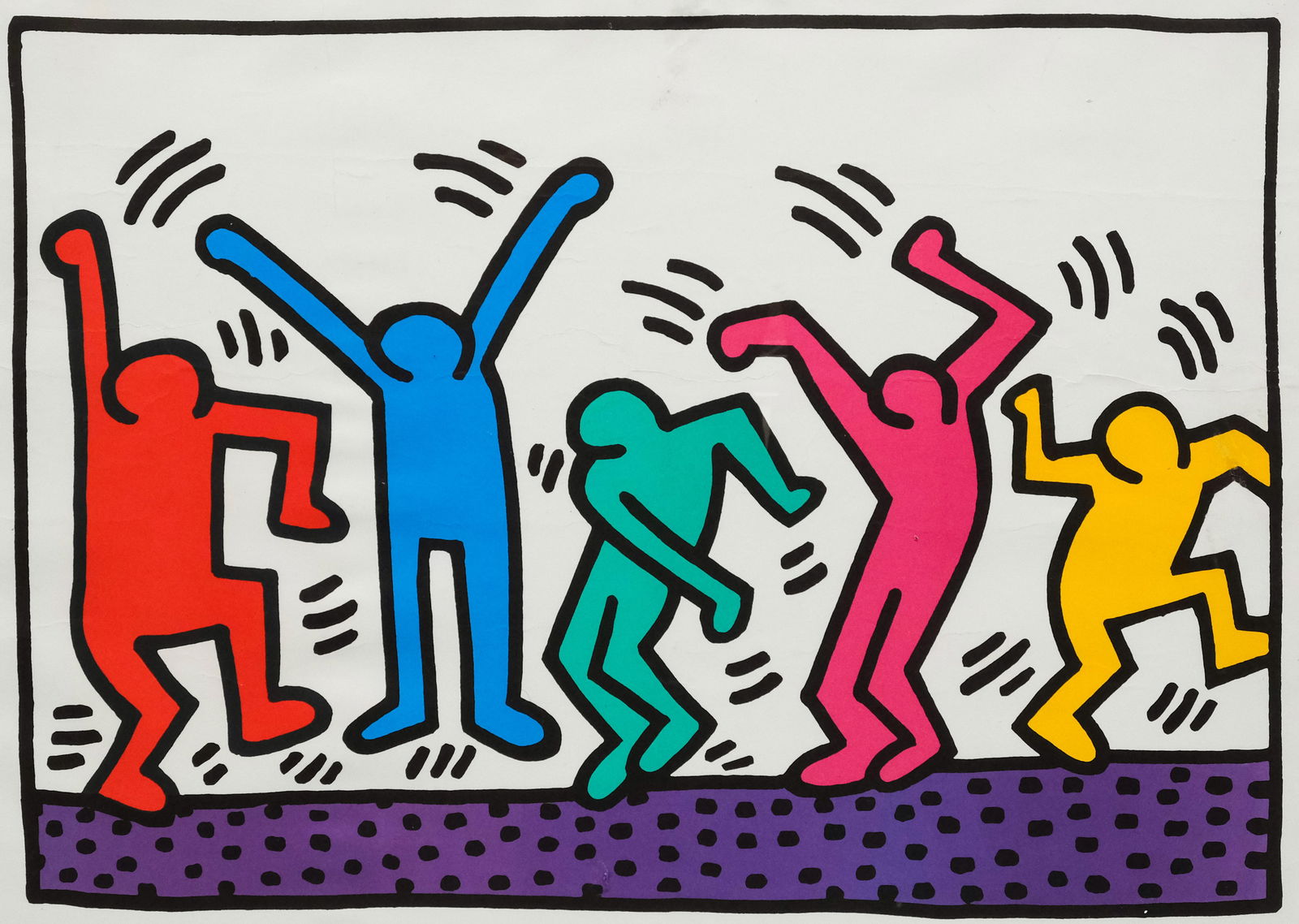 Keith Haring, "Five Figures Dancing" Poster (1 of 6)