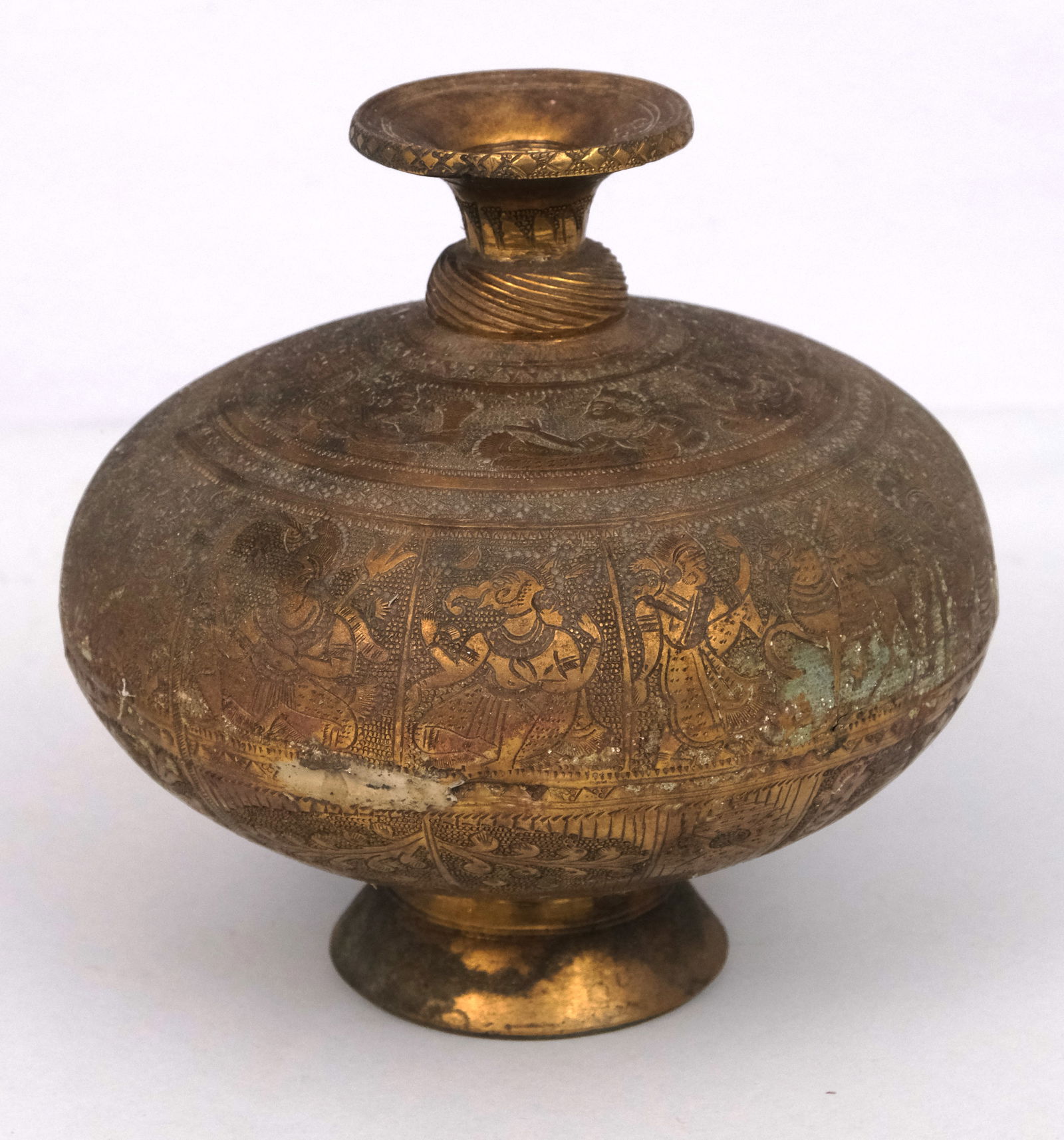 Antique Indian or Persian Brass Vase (1 of 12)