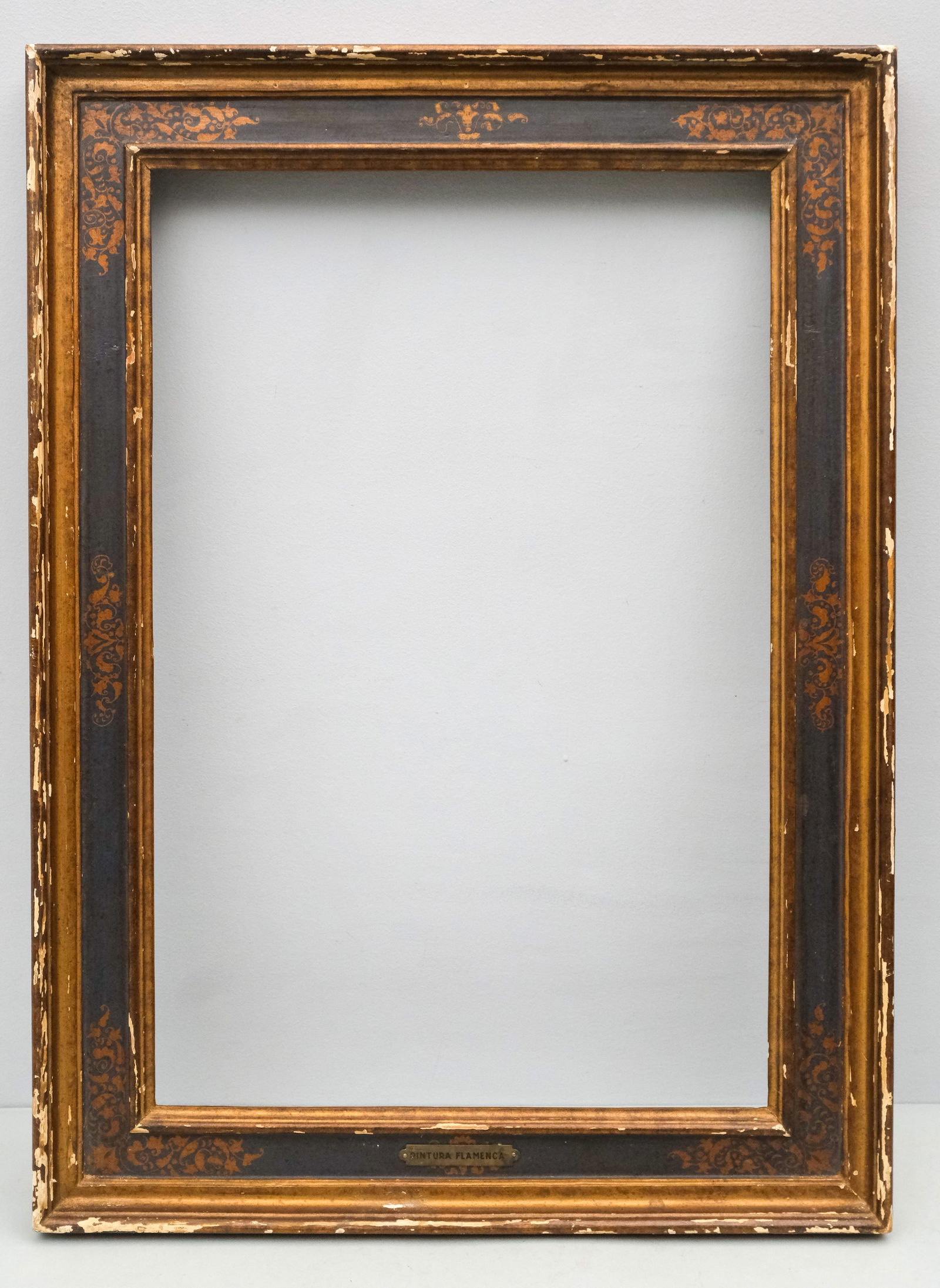 Italian Giltwood & Sgraffito Frame 17 1/2 x 26 1/2 (1 of 4)