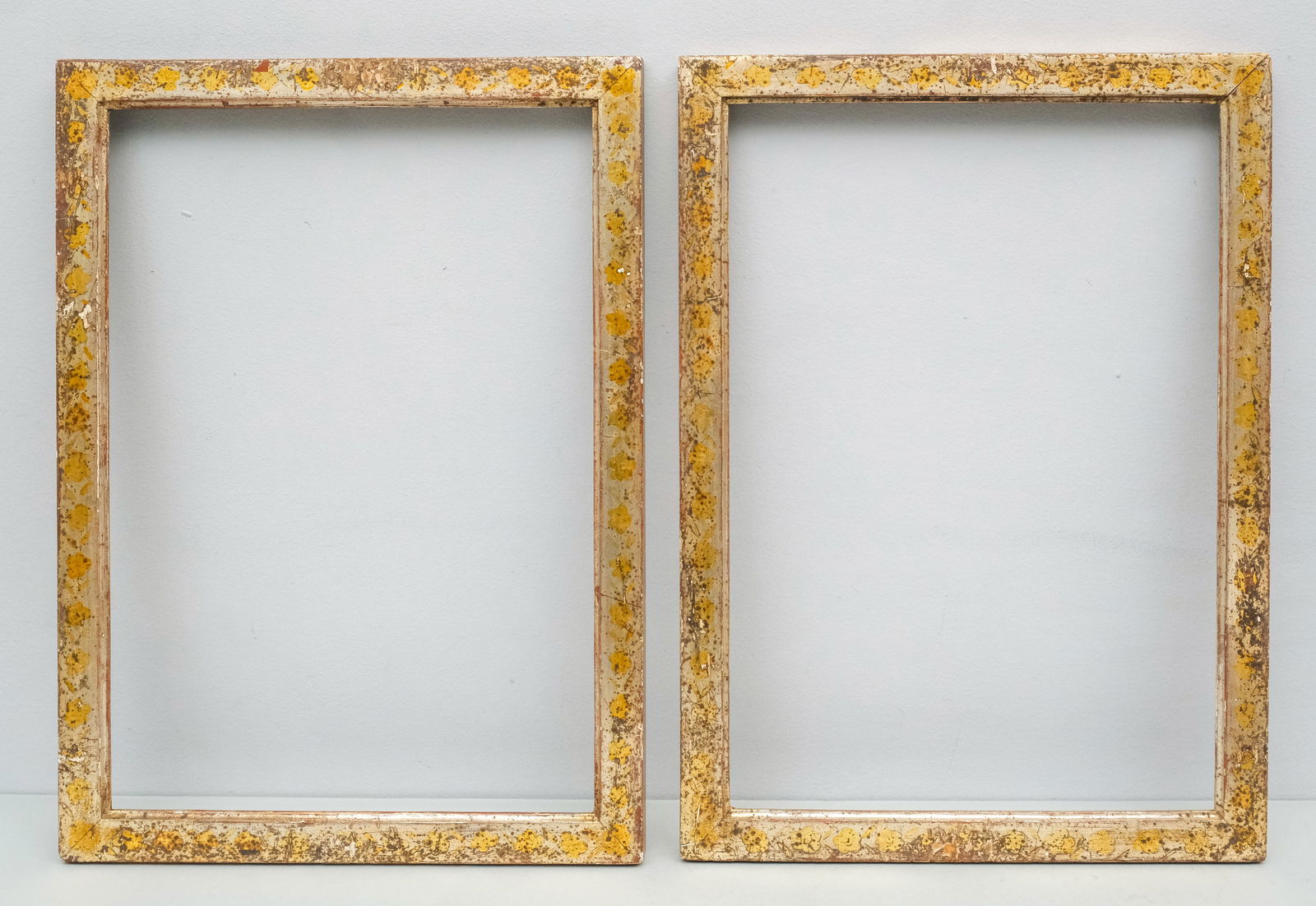 Pair of Custom Silver Gilt Frames 12 3/4 x 18 (1 of 9)