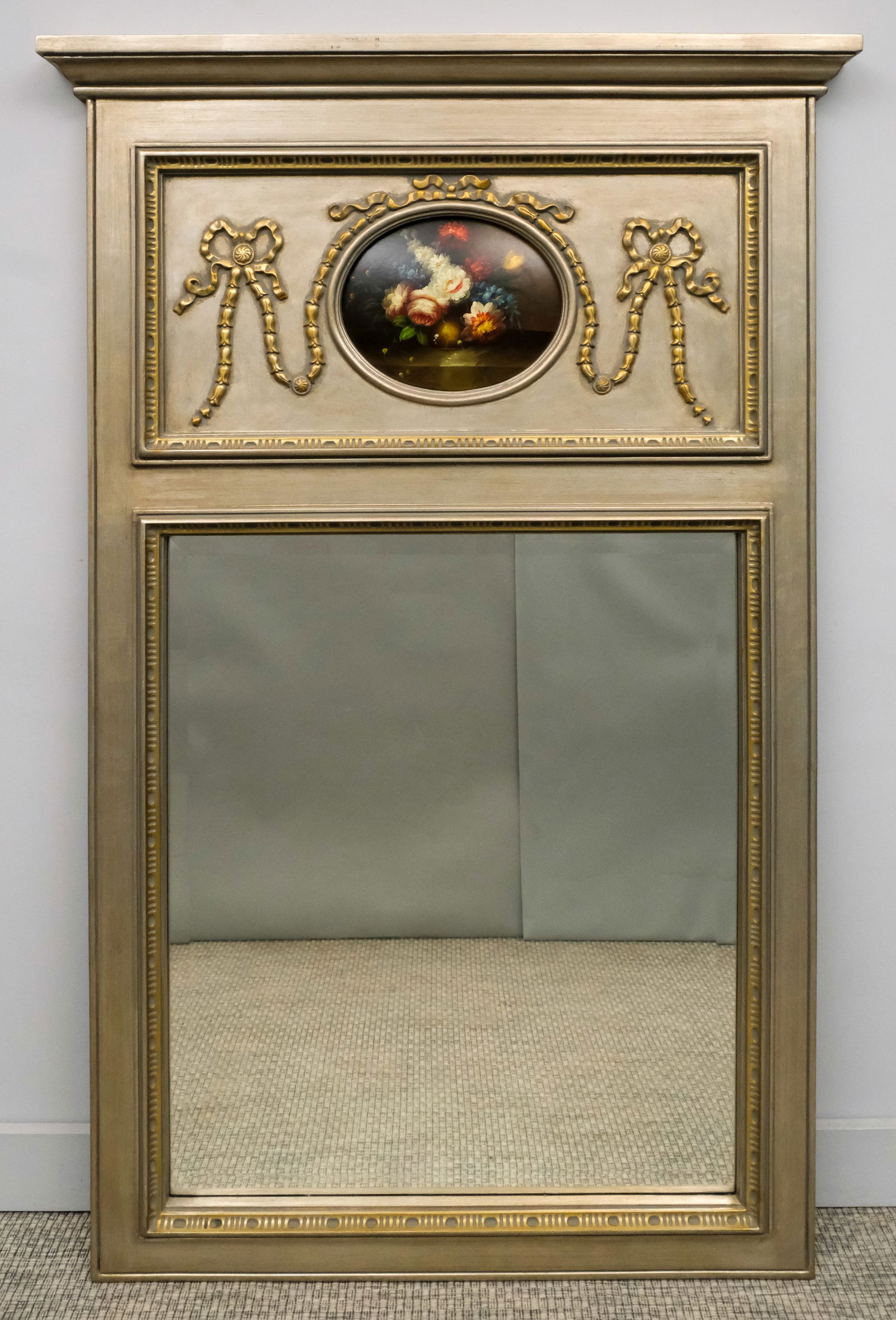 French Louis XVI Style Trumeau Mirror (1 of 5)