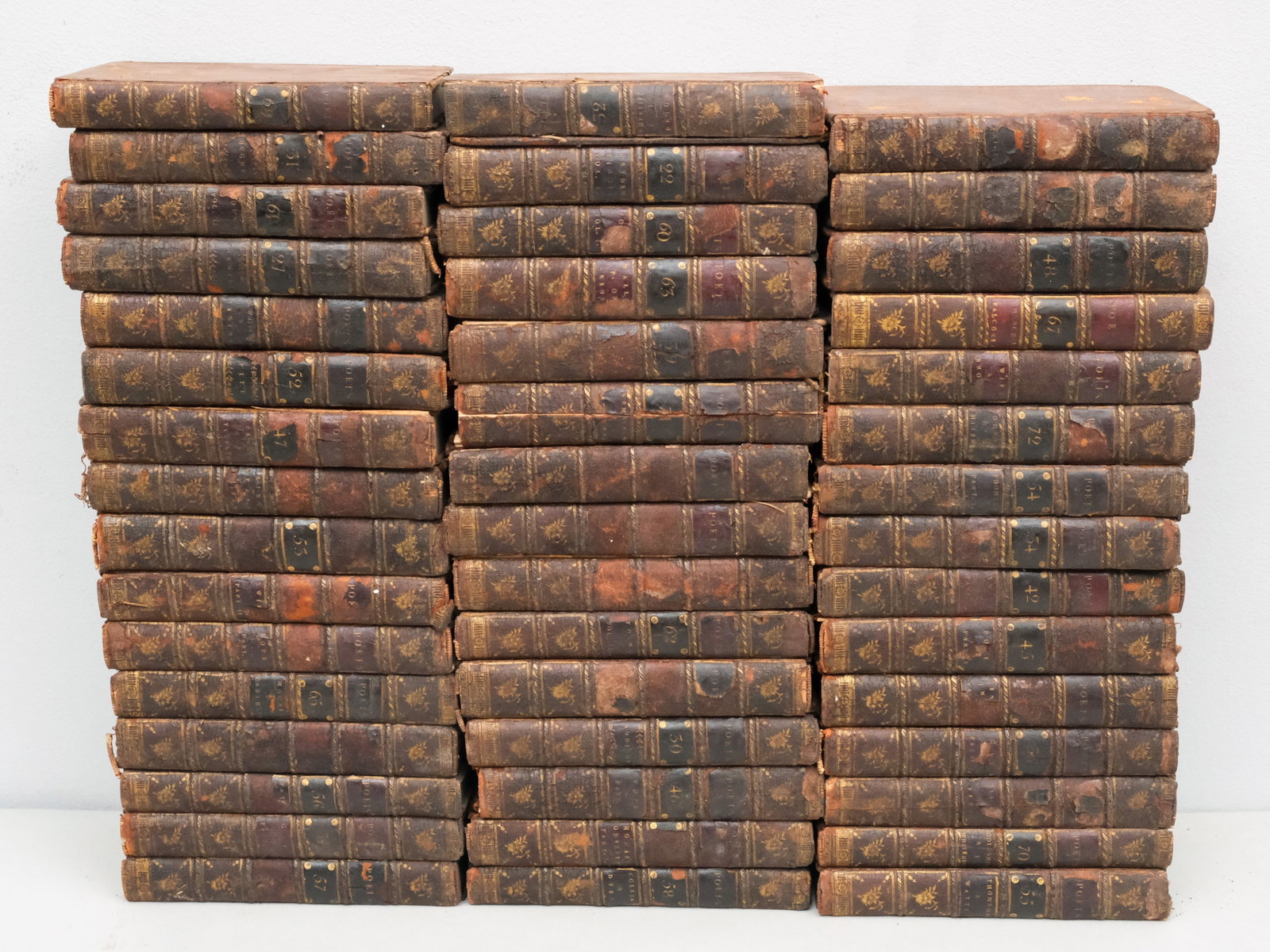 "The Works of the English Poets", Samuel Johnson: "The Works of the English Poets with Prefaces, Biographical and Critical", by Samuel Johnson, including 46 of 75 volumes, volumes 22 through 27, 29 through 32, 34 through 37, 39 through 40, 42 through
