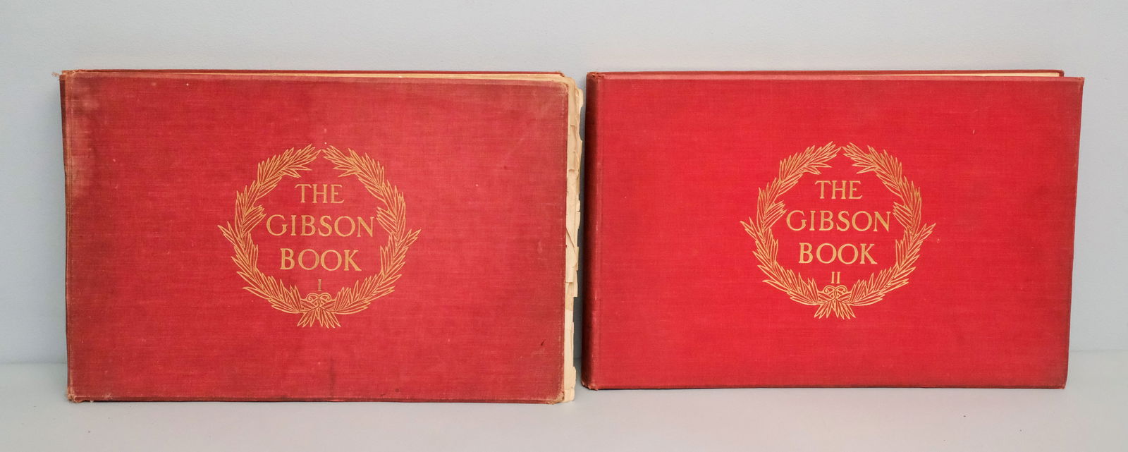 "The Gibson Book" I & II, 1907: "The Gibson Book: A Collection of the Published Works of Charles Dana Gibson In Two Volumes", printed by Charles Scribner's Sons, R. H. Russell, New York, 1907. 11 1/2" x 17 1/4".