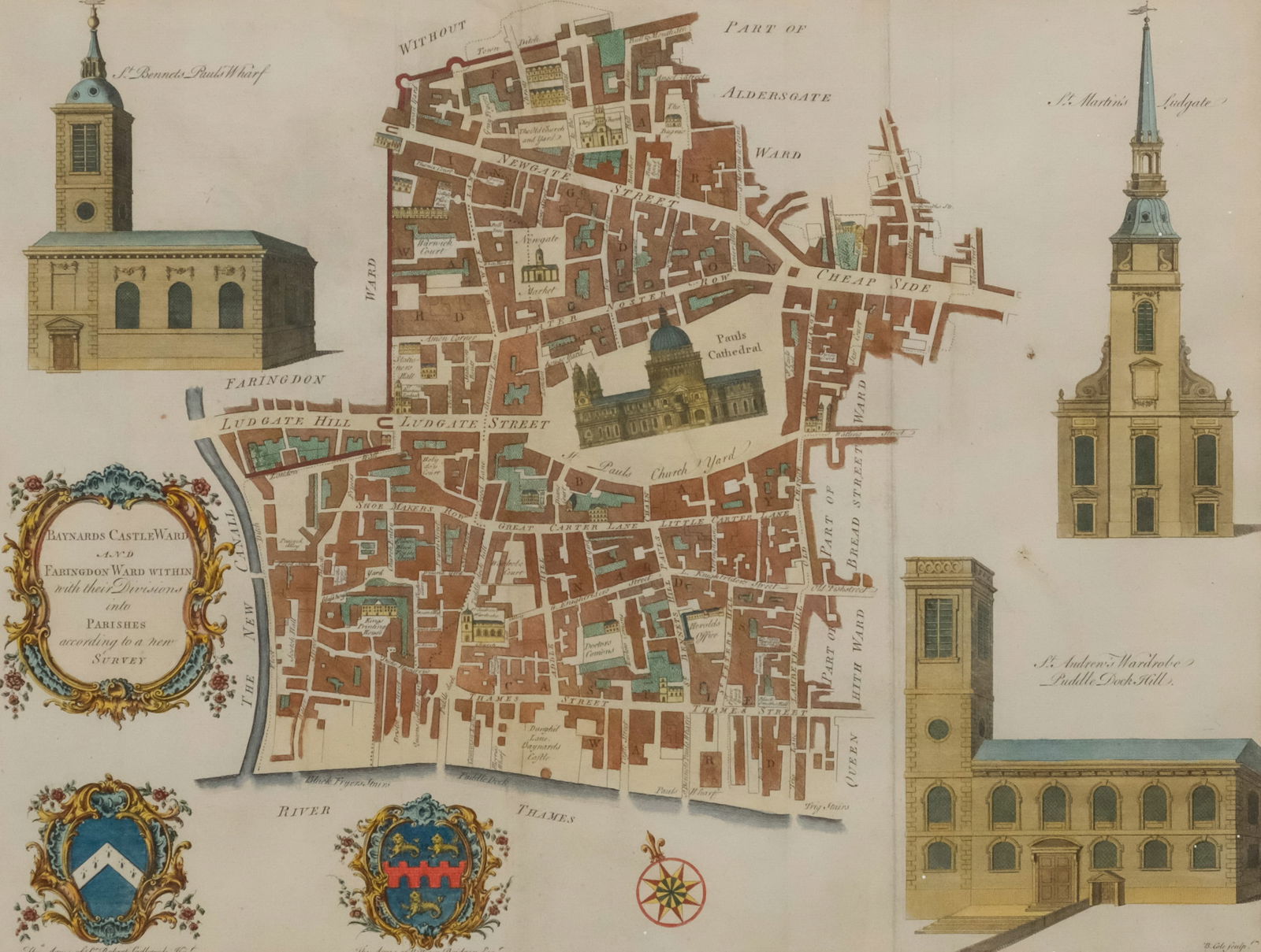 Benjamin Cole, Map of Wards of London (1 of 5)