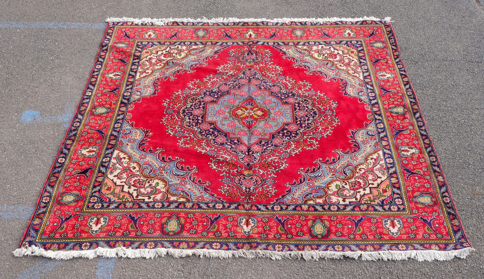 Vintage Square Kashan 118" x 118" (1 of 7)