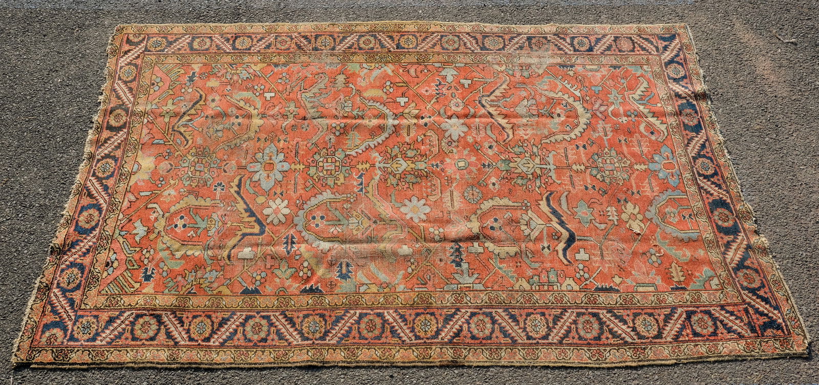 Antique Heriz Rug 82" x 116" (1 of 8)