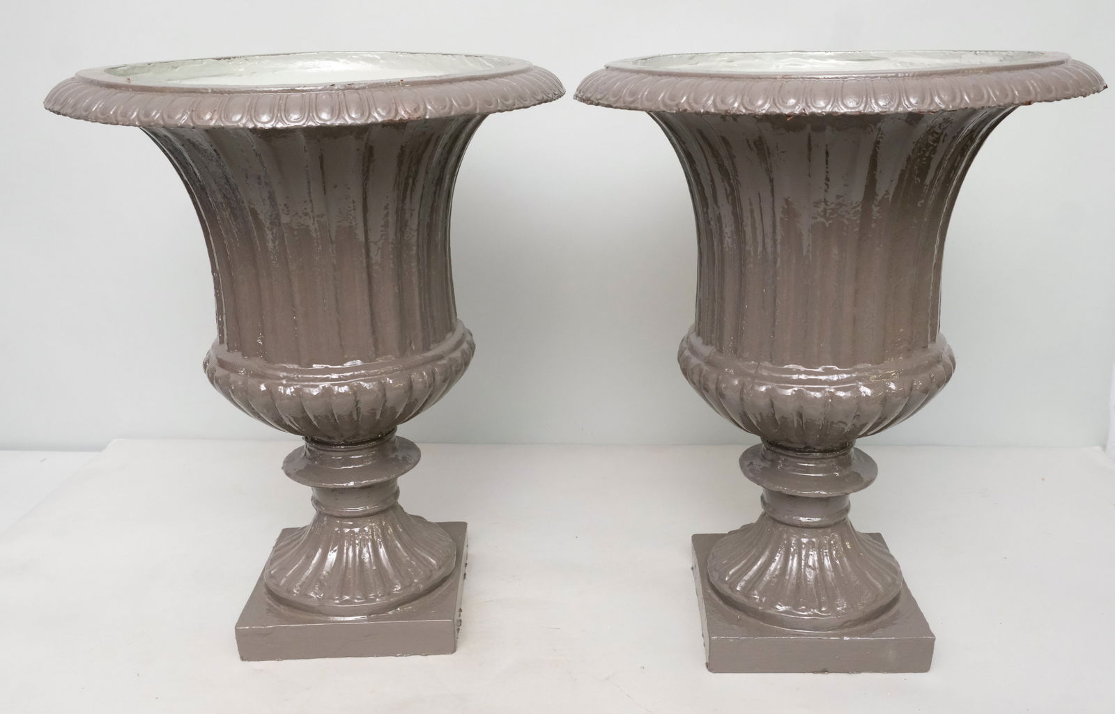 Pair of Cast Iron Planters (1 of 7)