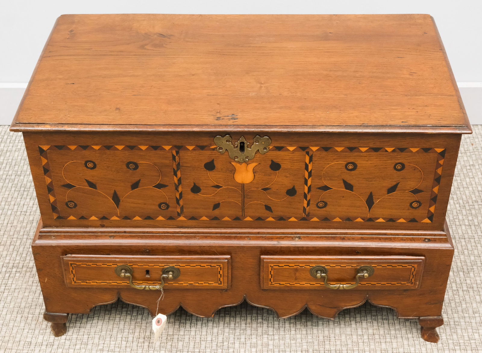 Diminutive Blanket Chest with Marquetry Inlay (1 of 7)