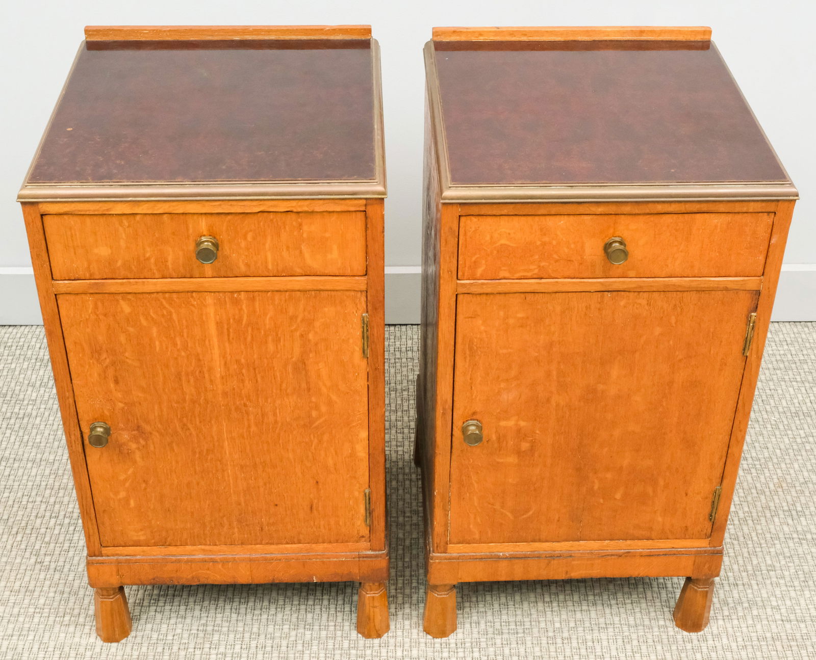 Pair of French Stone Top Night Stands (1 of 5)