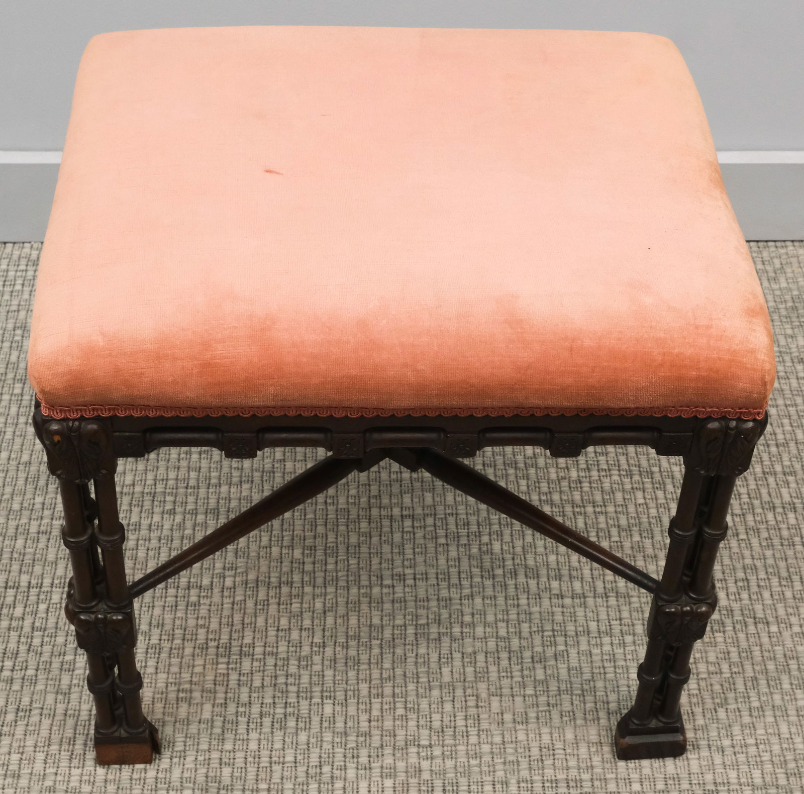 Chinese Chippendale Footstool