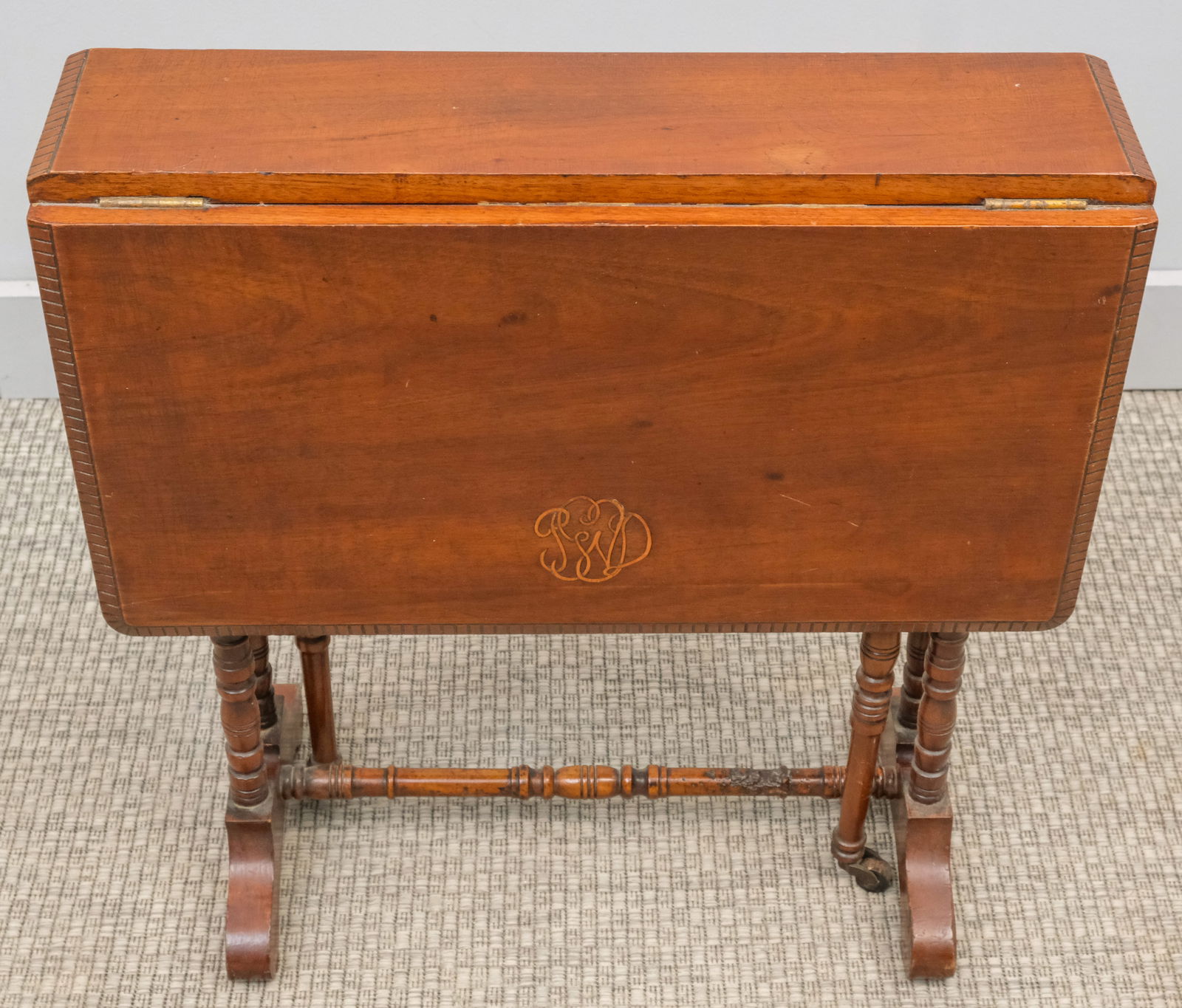 Edwardian Inlaid Drop-Leaf Table (1 of 7)