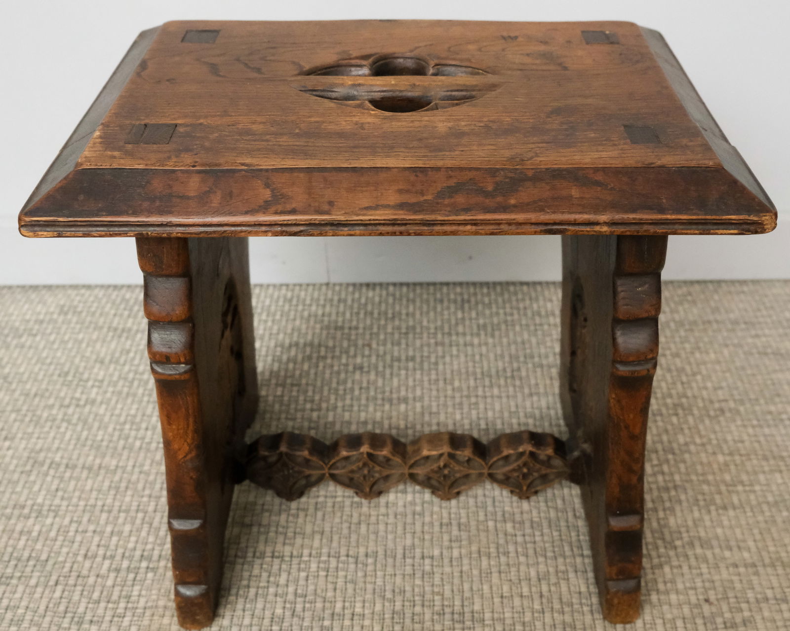 Antique Gothic Revival Bench (1 of 5)