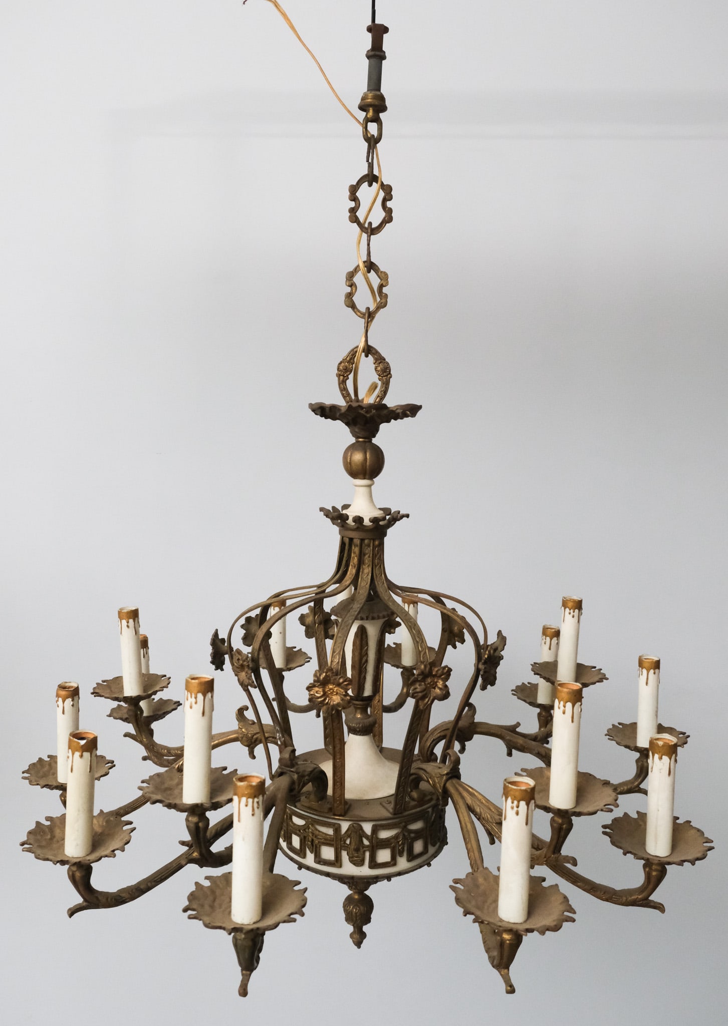 Antique Brass Chandelier (1 of 6)