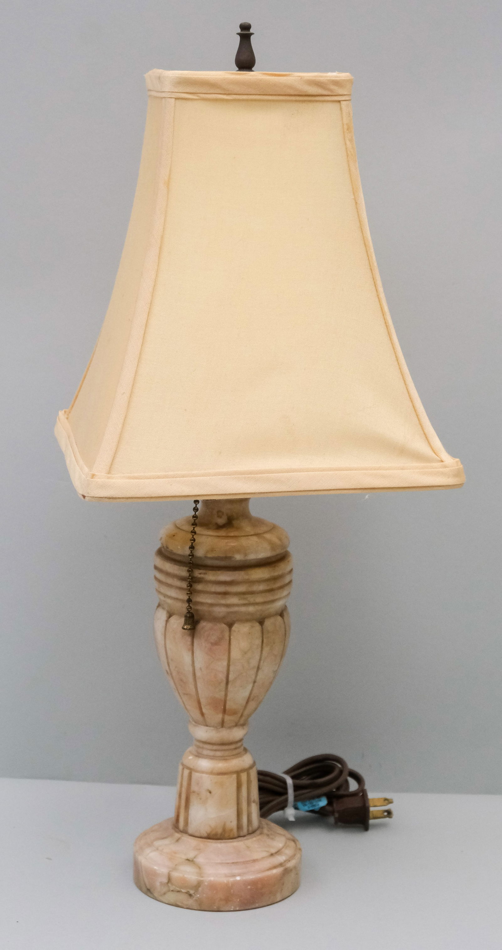 Mid-Century Carved Alabaster Lamp (1 of 9)