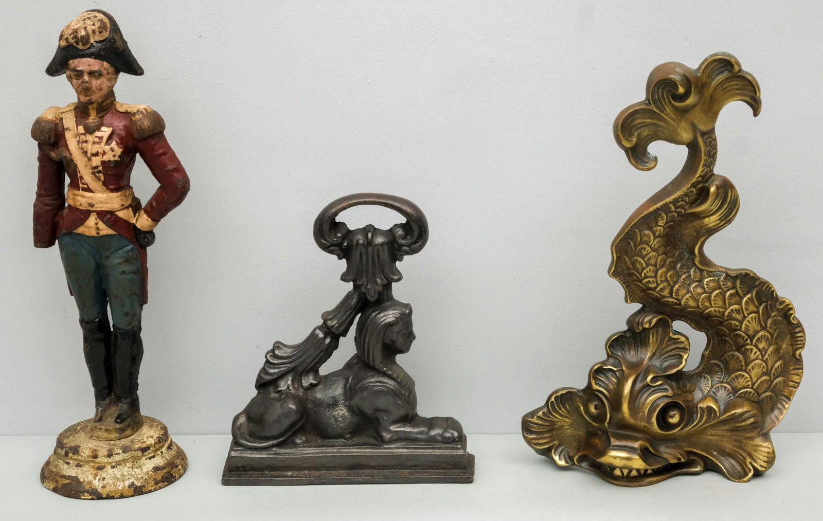 Three Antique Metal Doorstops (1 of 9)
