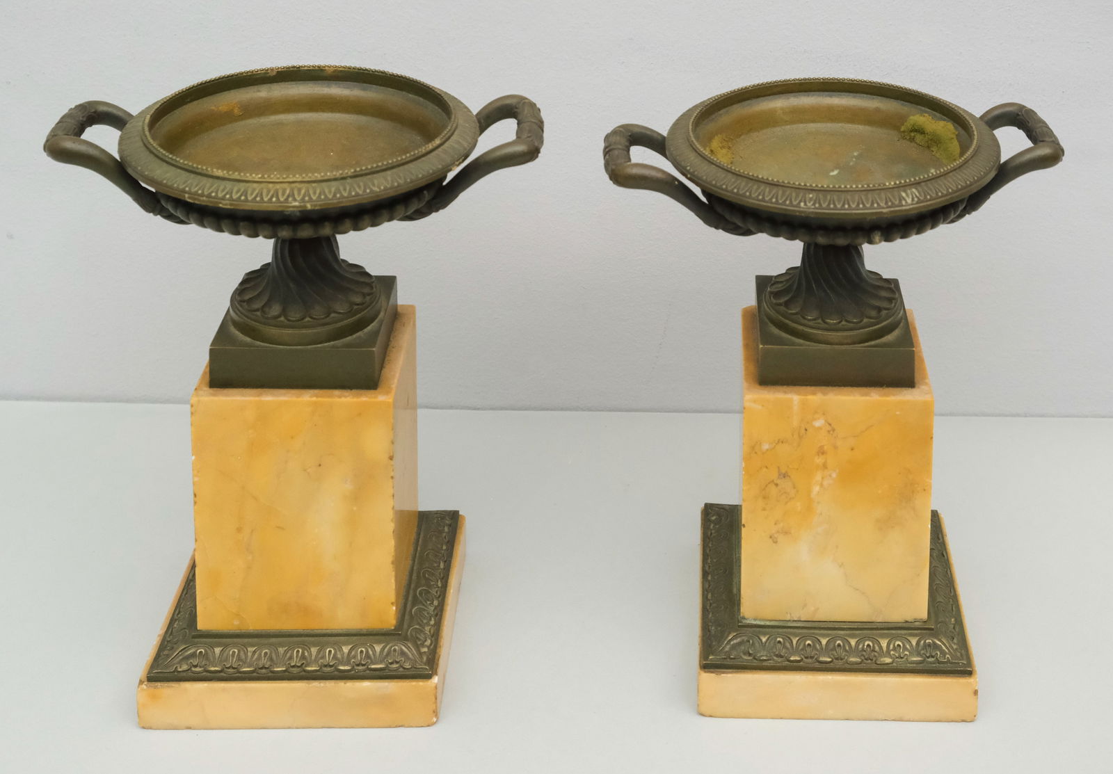 Pair of Antique Regency Bronze Tazzas (1 of 6)